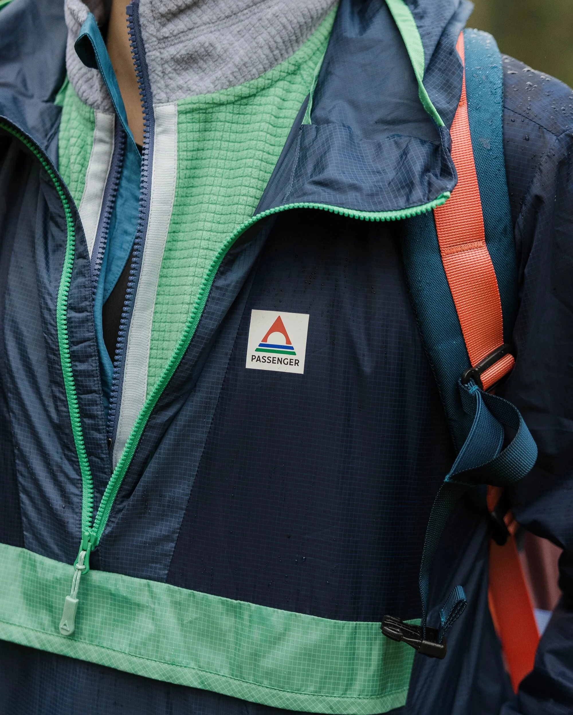 Gusto Windshell Anorak - Rich Navy/Dark Denim - Image 3