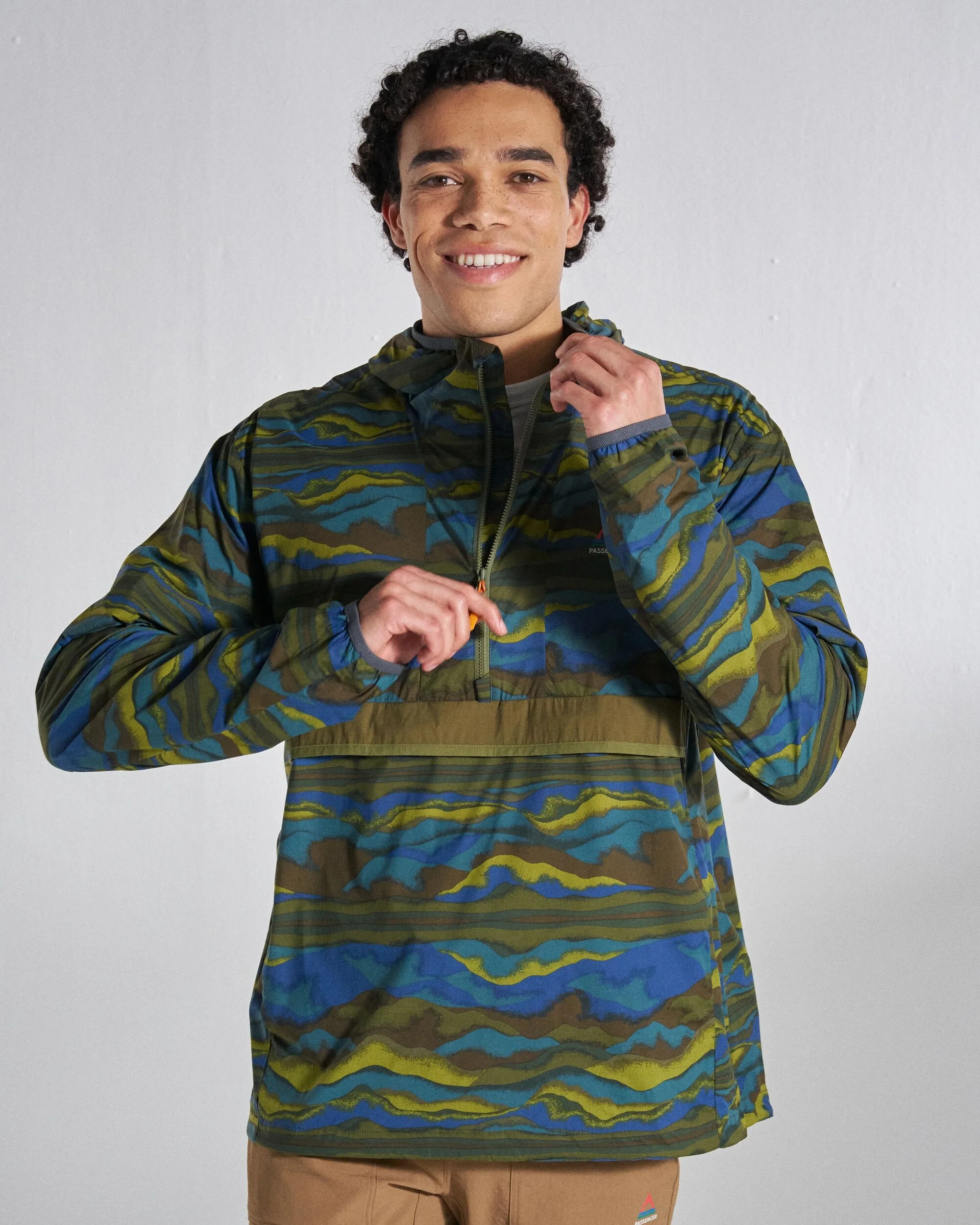 Gusto Windshell Anorak - Reflection Khaki