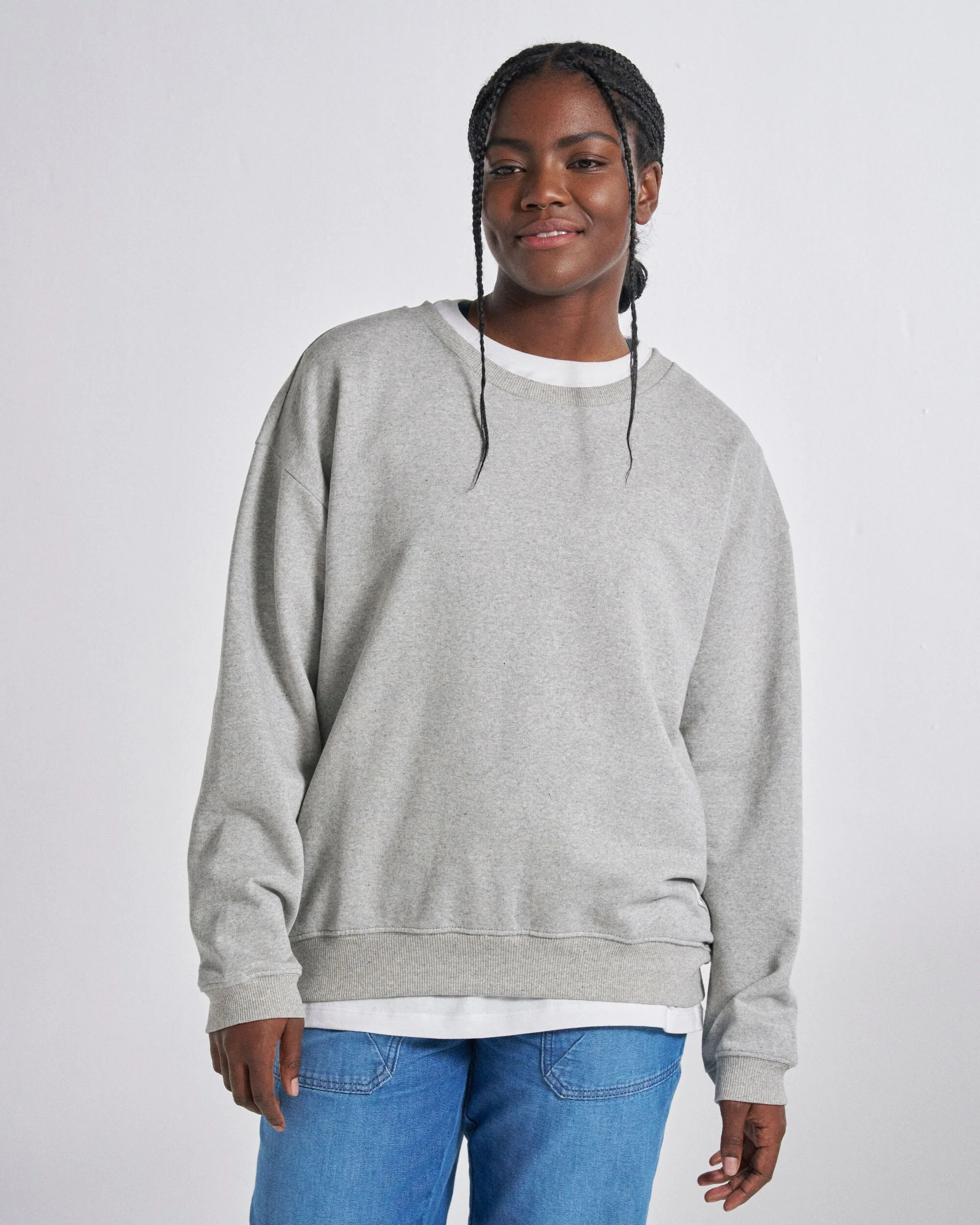 Heritage Women's Sweatshirt - Mid Grey Marl