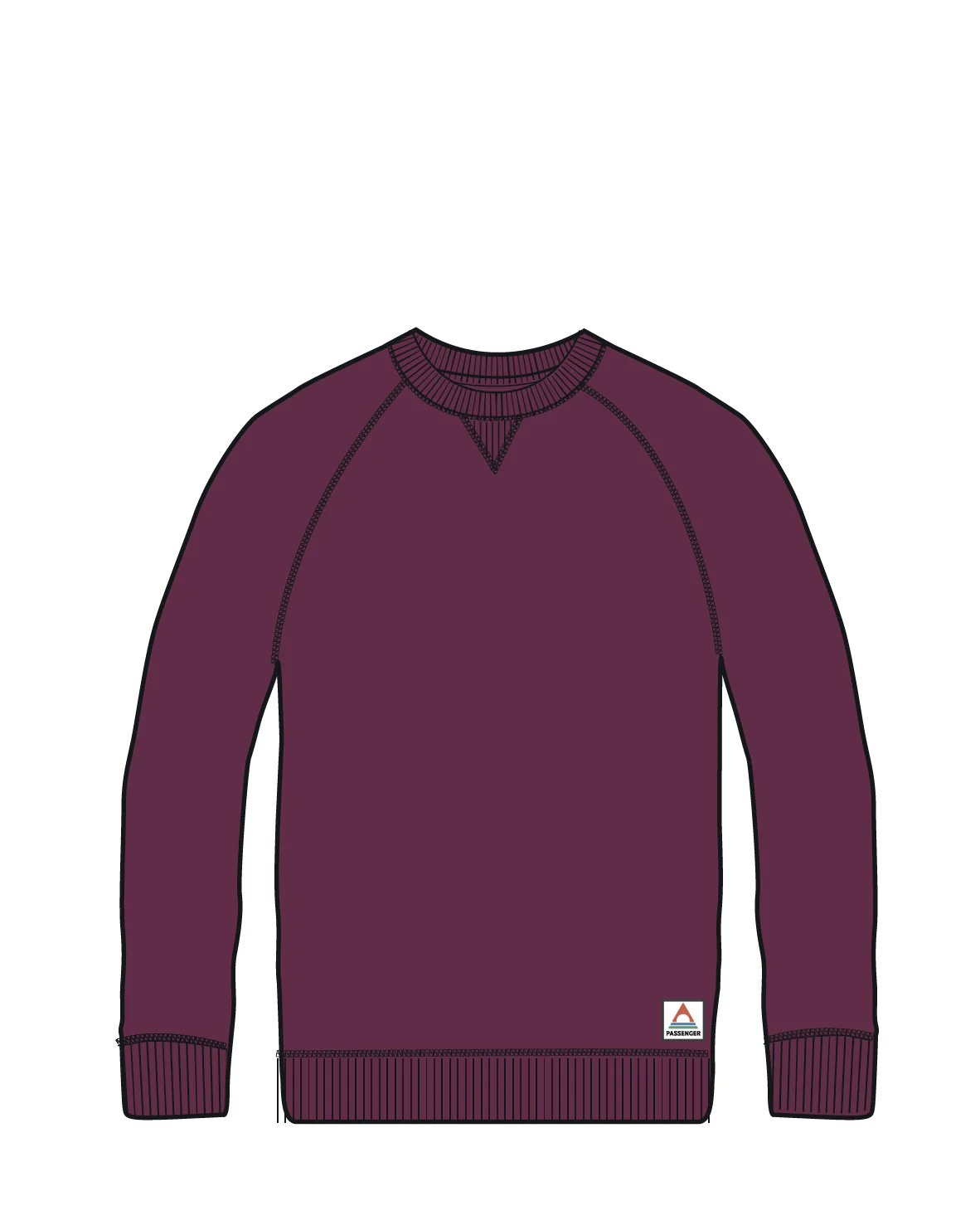 Heritage Men's Sweatshirt - Warm Berry - Image 5