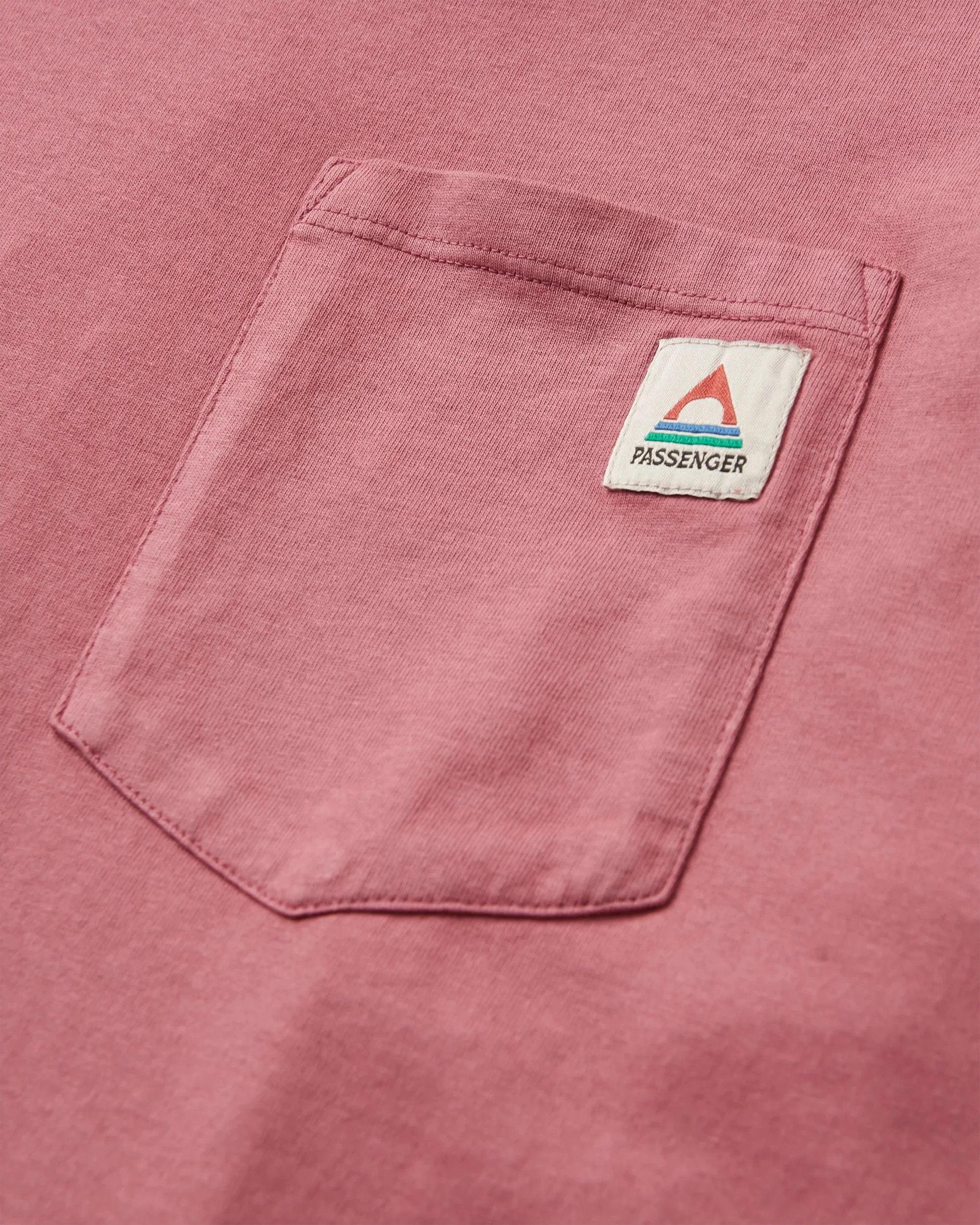 Heritage Organic Relaxed Fit LS T-Shirt - Mauve Dusk - Image 3