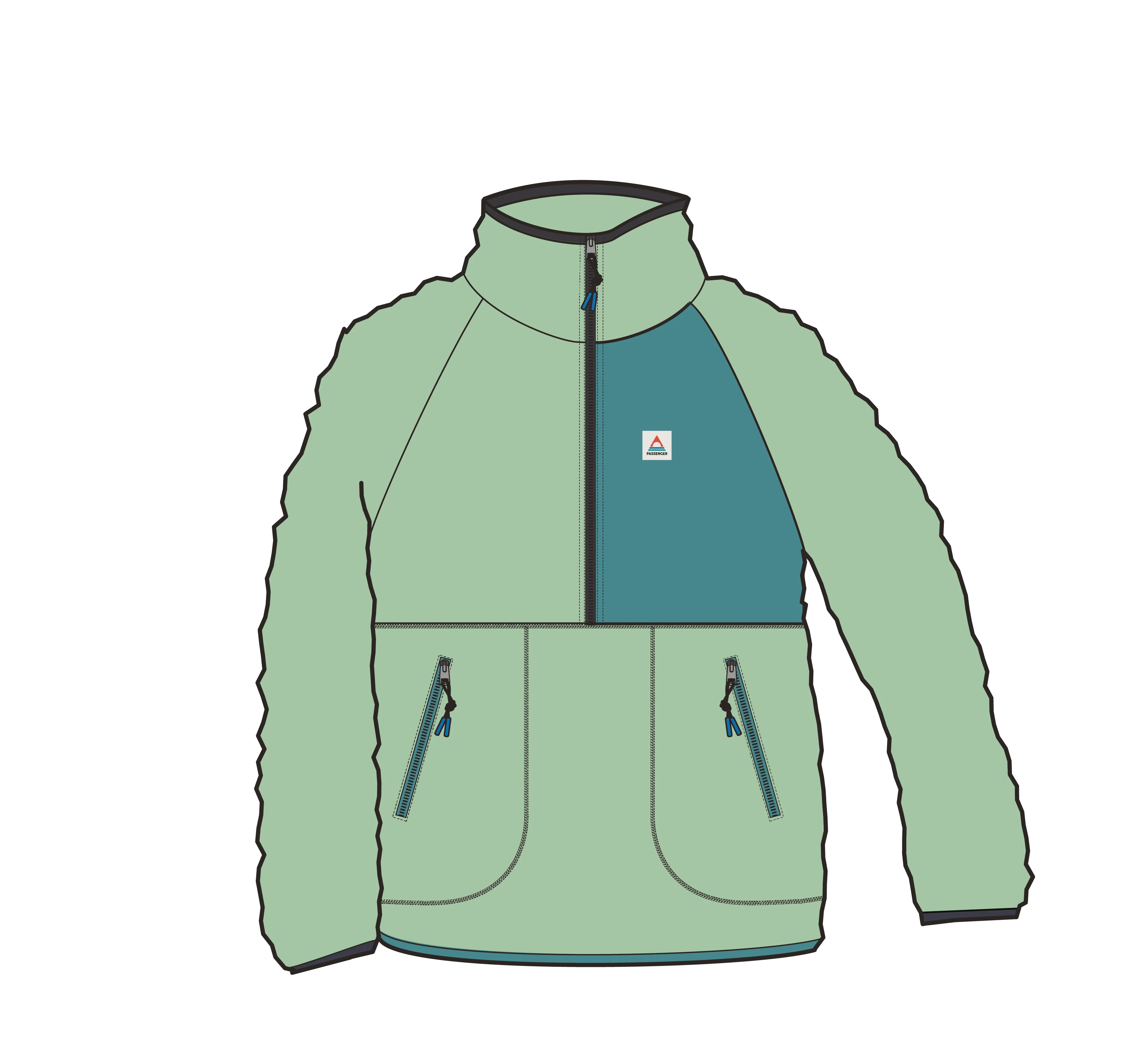 Home Sherpa Fleece - Seafoam - Image 6
