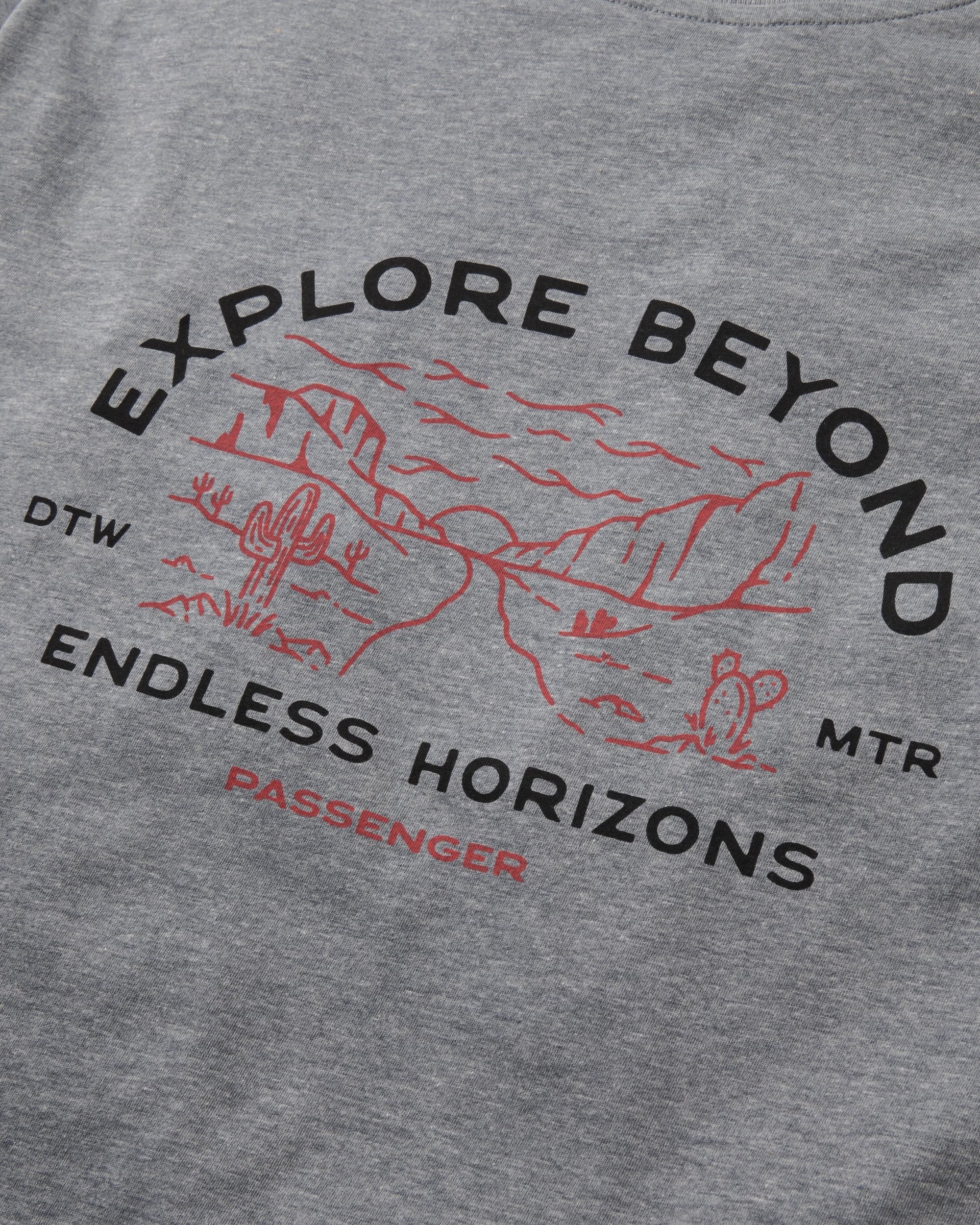 Horizons T-Shirt - Grey Marl - Image 4