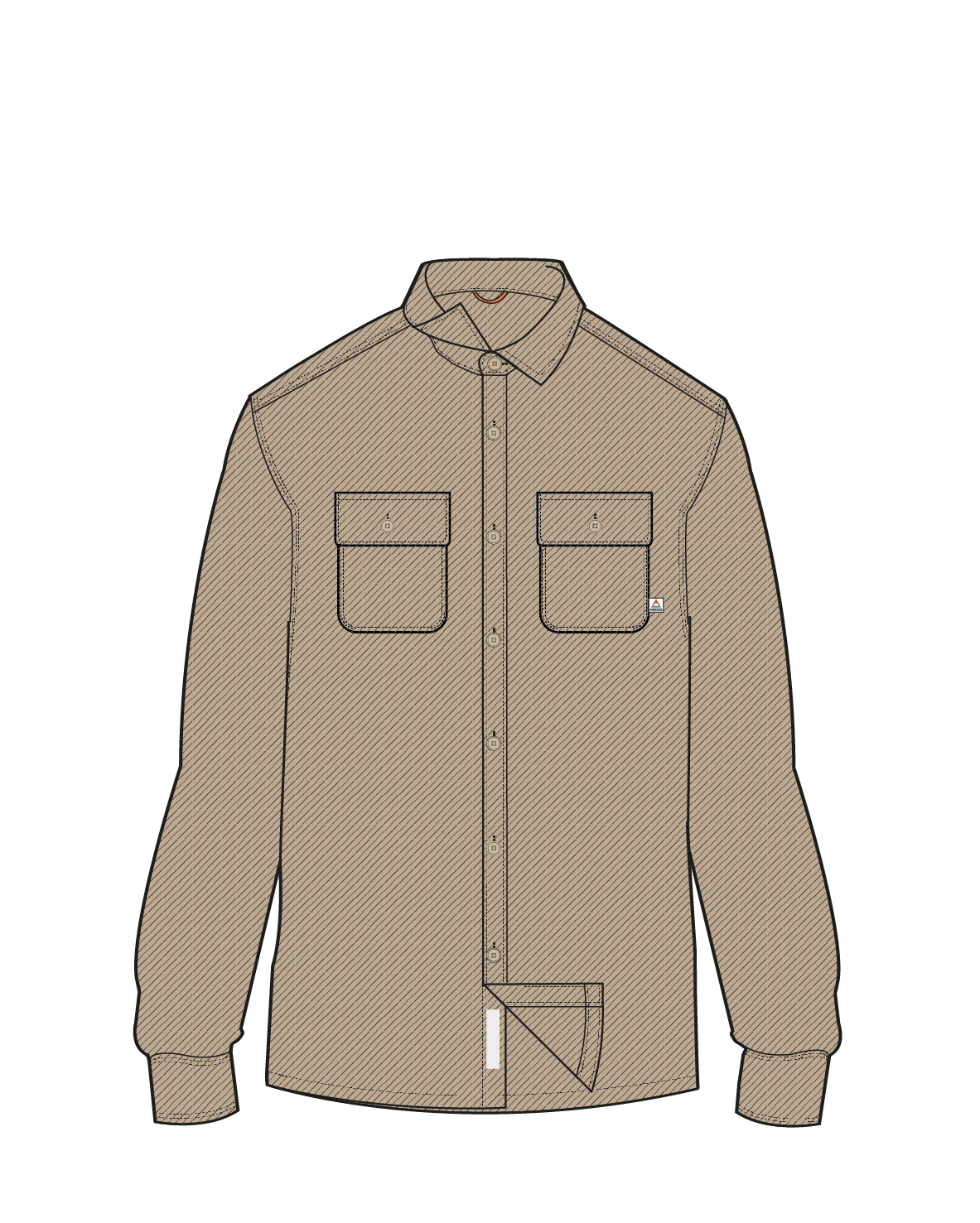 Island Twill Shirt - Stone - Image 12