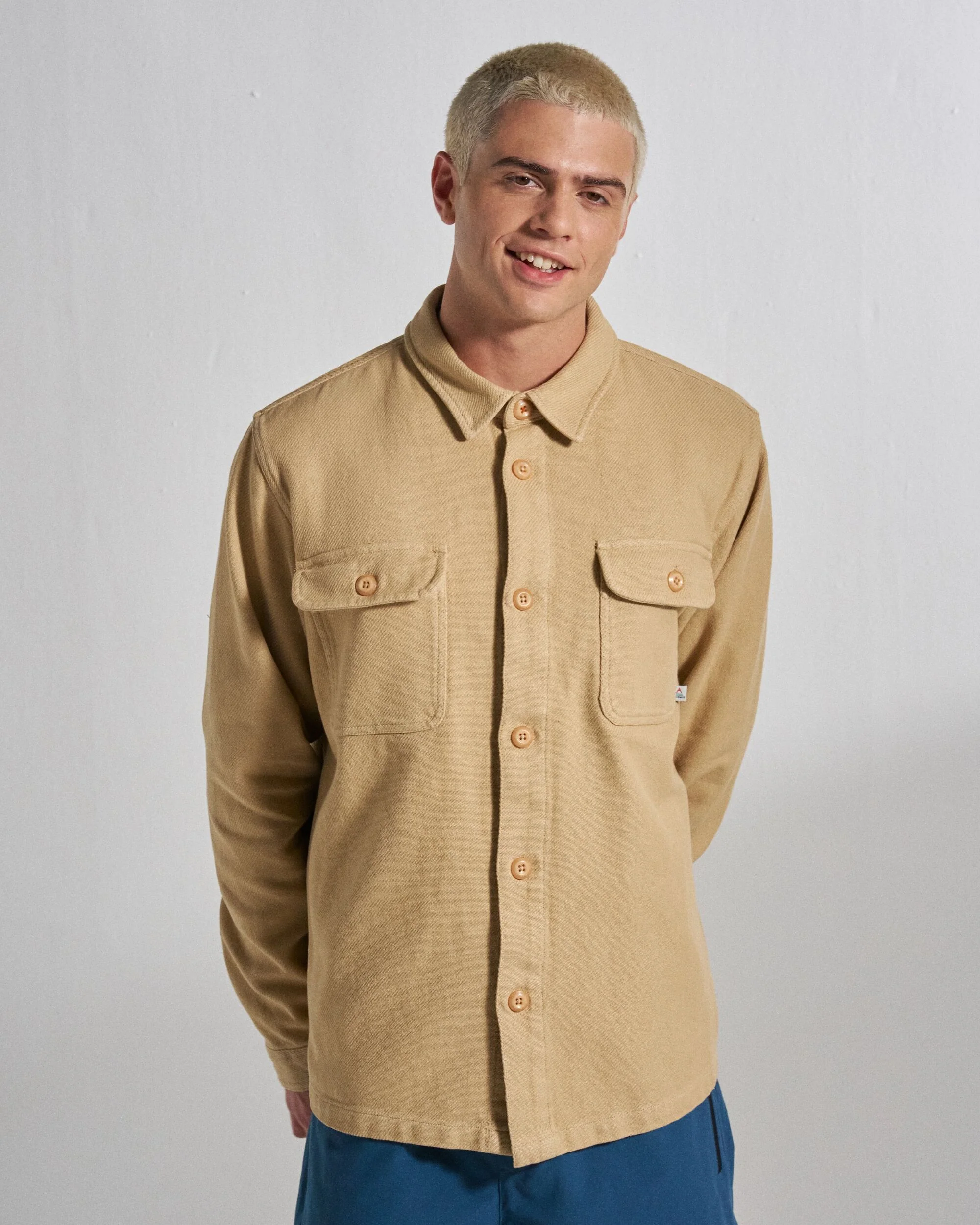 Island Twill Shirt - Stone - Image 7