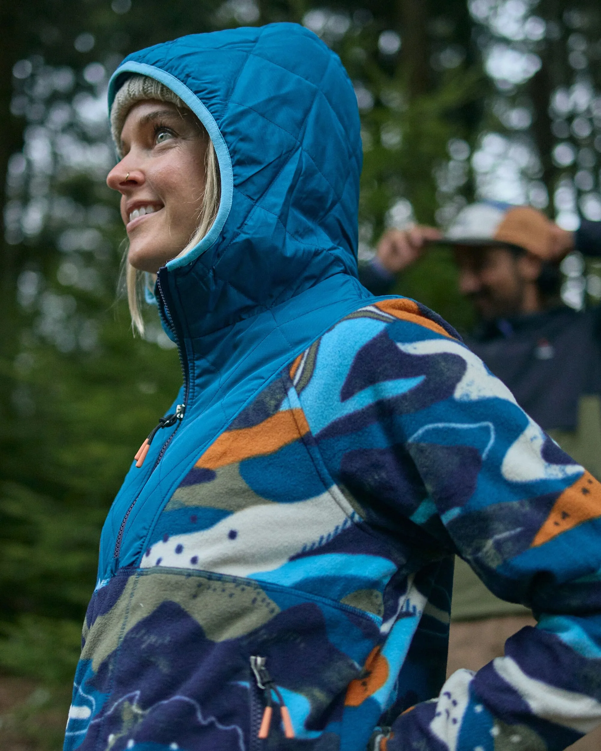 Juana Polar Hooded Fleece - Adventure Tidal Blue - Image 3