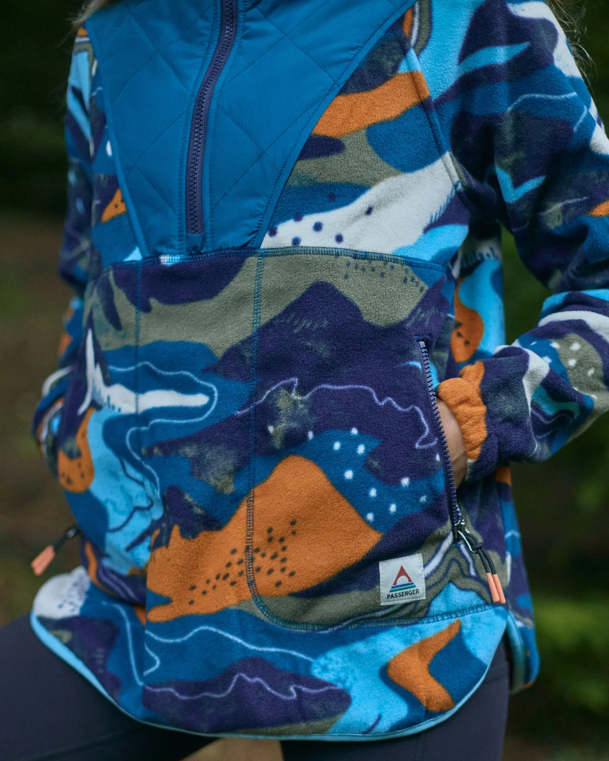 Juana Polar Hooded Fleece - Adventure Tidal Blue - Image 5