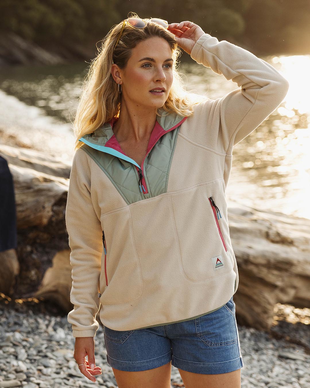 Juana Polar Hooded Fleece - Oatmeal - Image 3