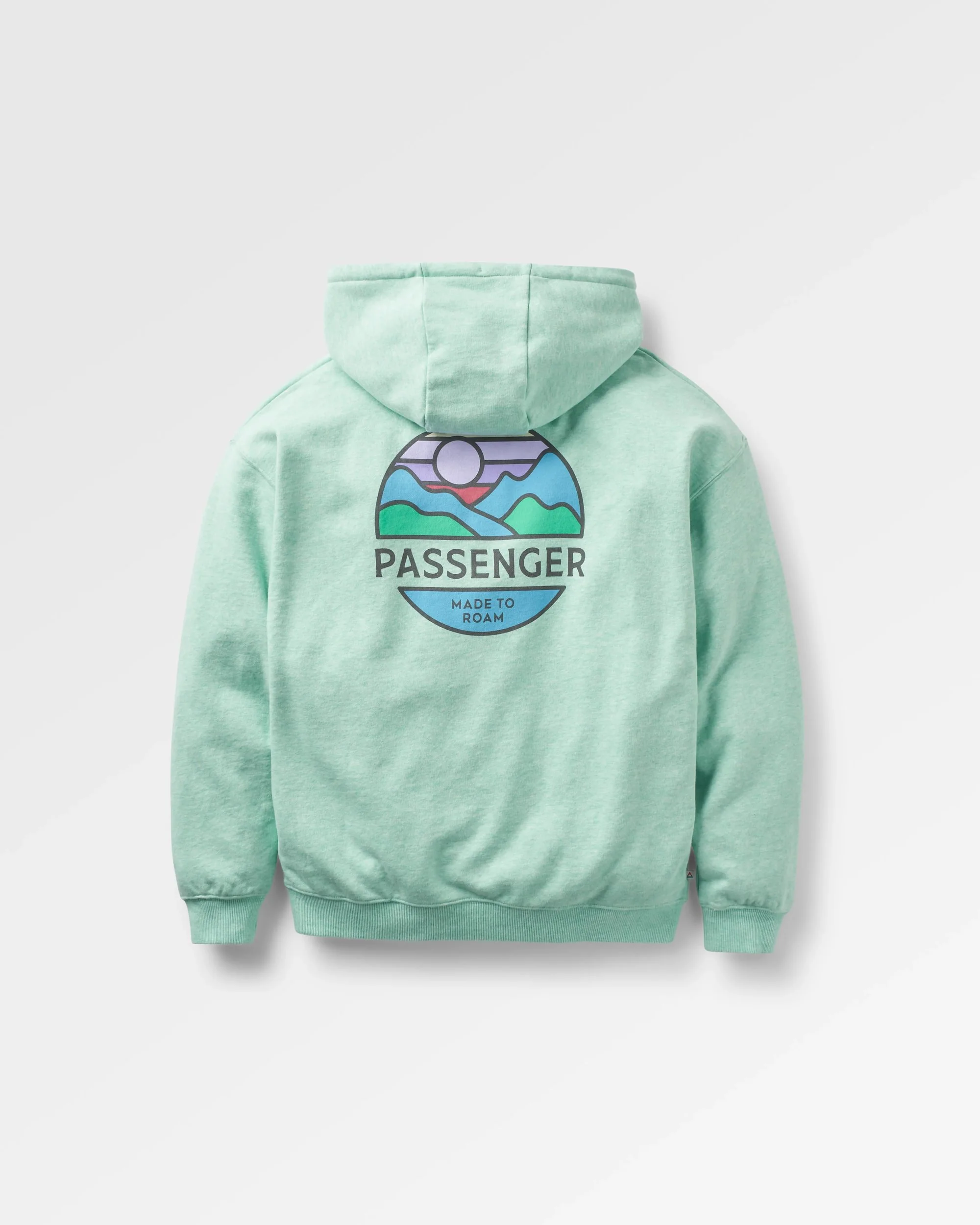 Laidback Organic Cotton Hoodie - Aqua Marl - Image 2