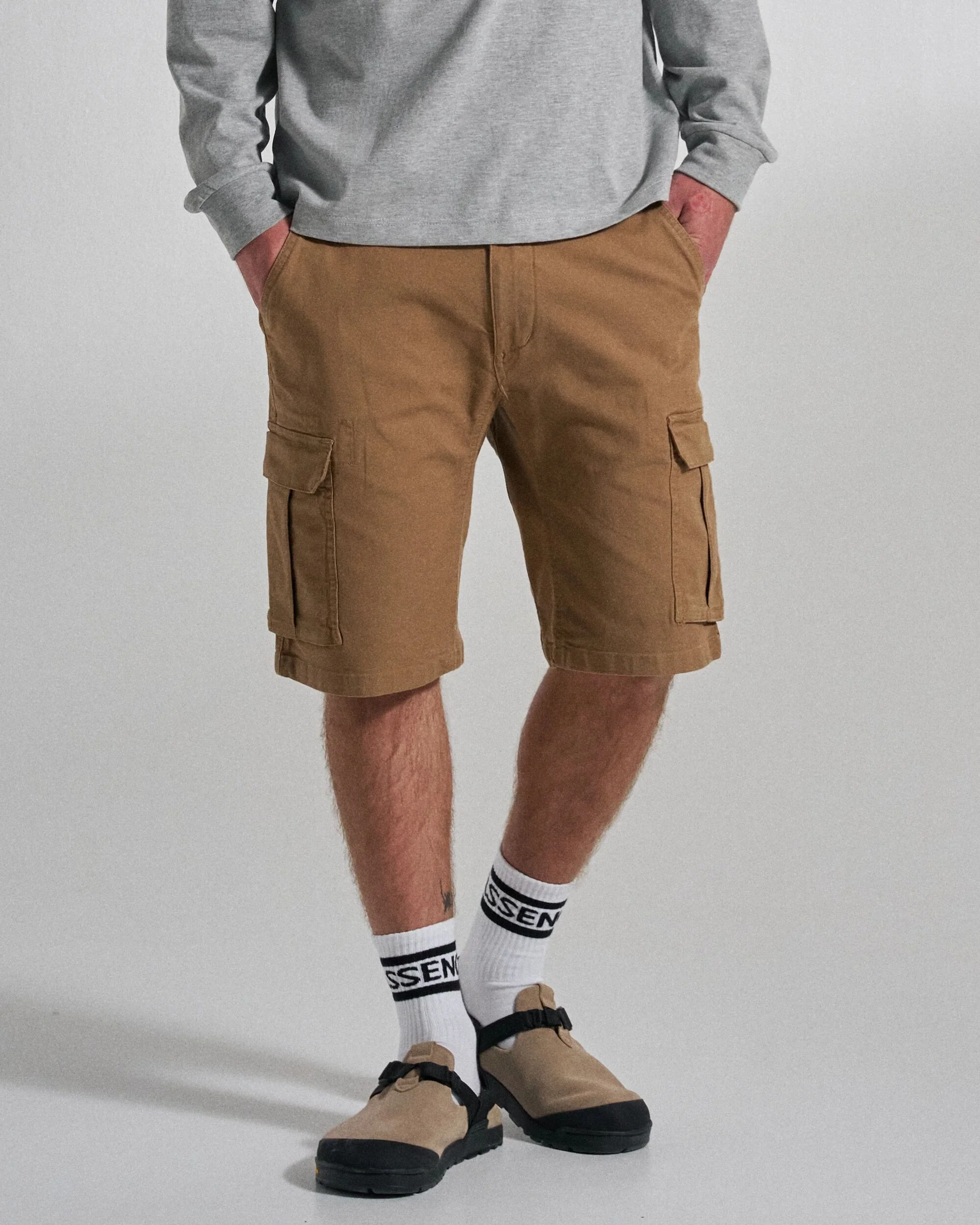 Lakeside Cargo Cotton Short - Caramel