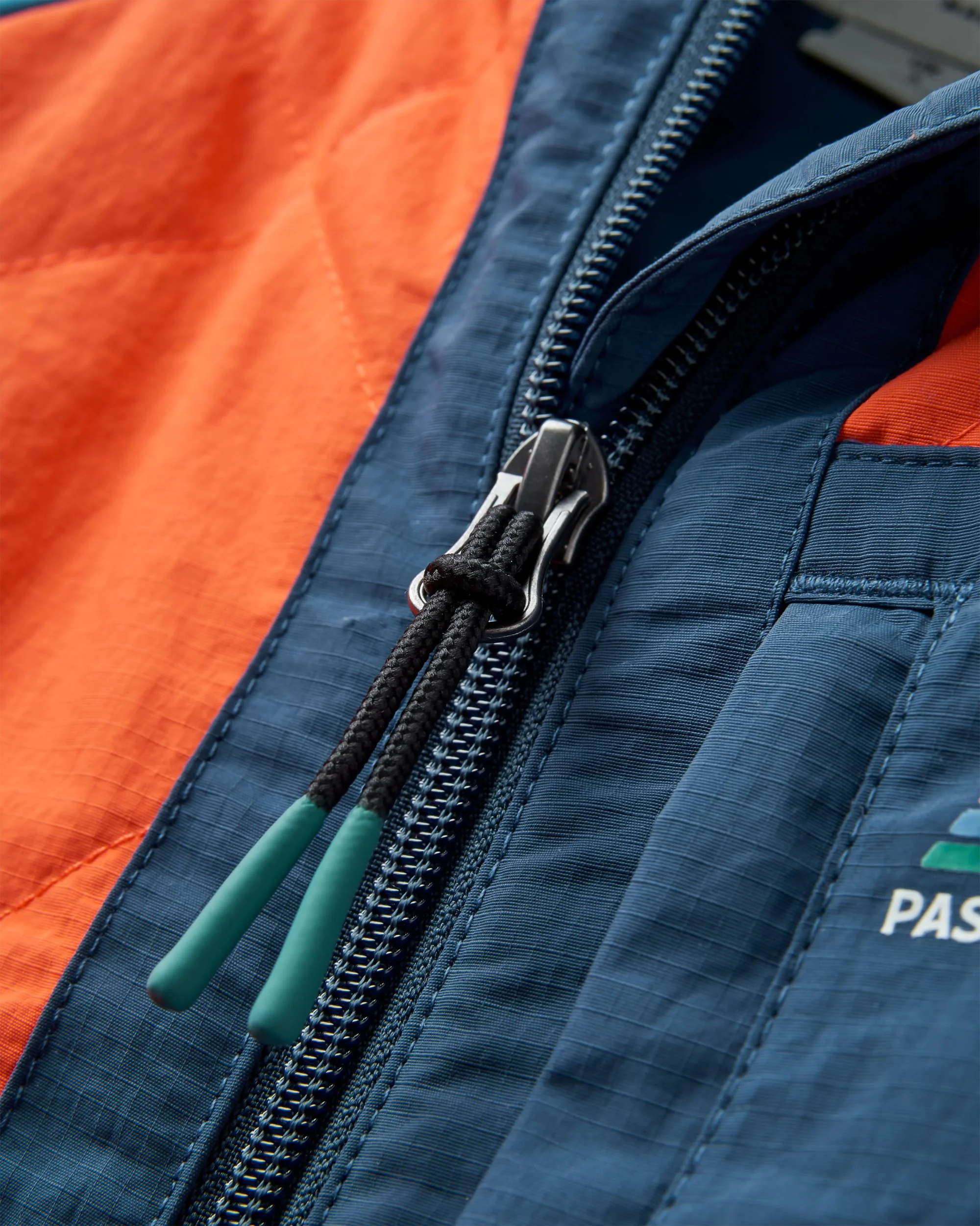 Lara Quilted Jacket - Rich Navy/Ember Orange - Image 7