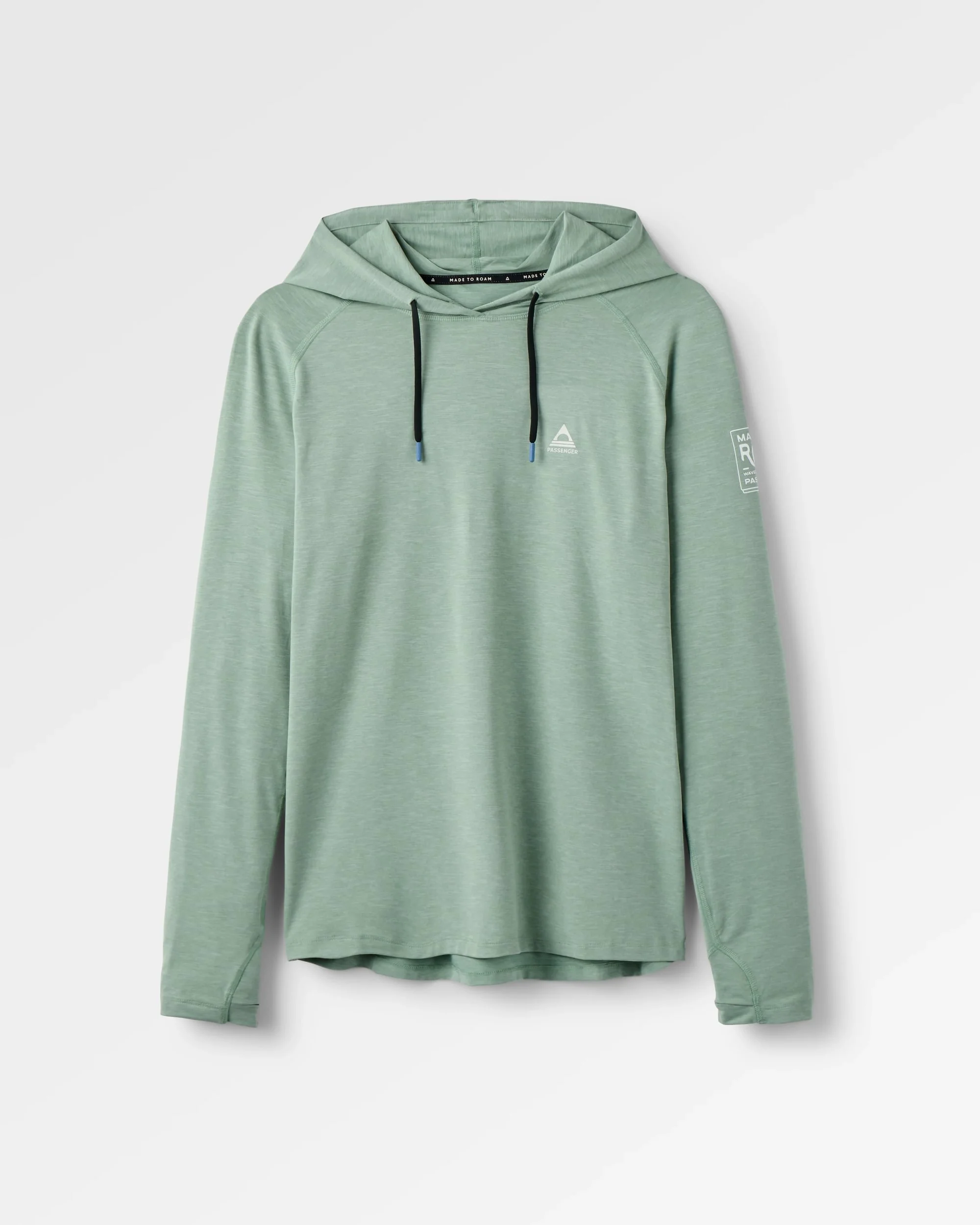 Light Ray Hooded UPF50 LS T-Shirt - Pistachio Marl