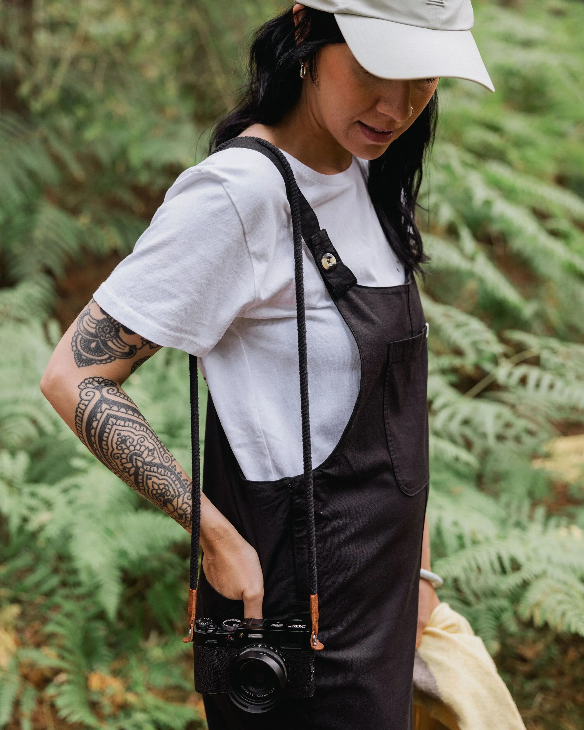 Meadows Organic Cotton Dungarees - Black - Image 3