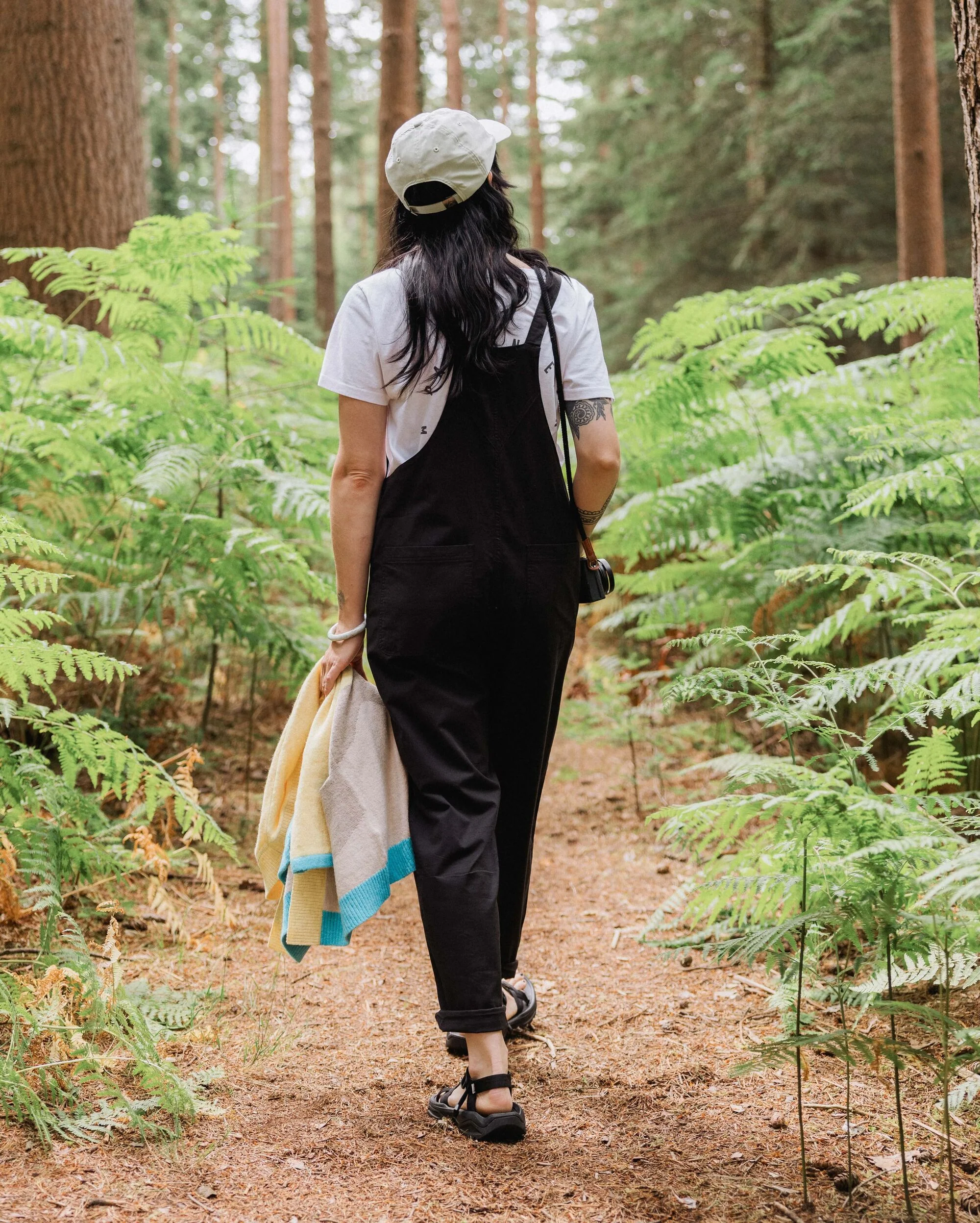 Meadows Organic Cotton Dungarees - Black - Image 4