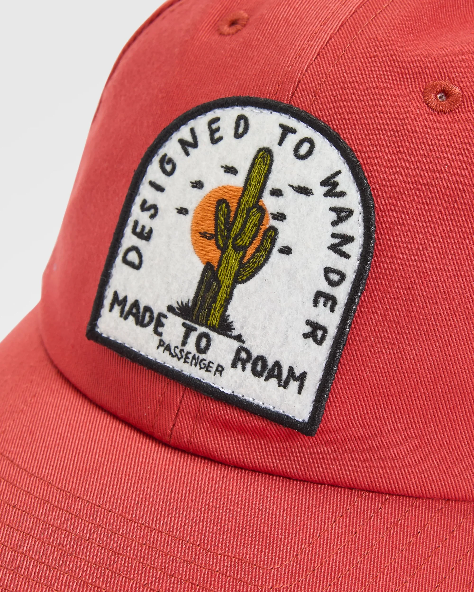 Oakash 6 Panel Cap - Redwood - Image 4