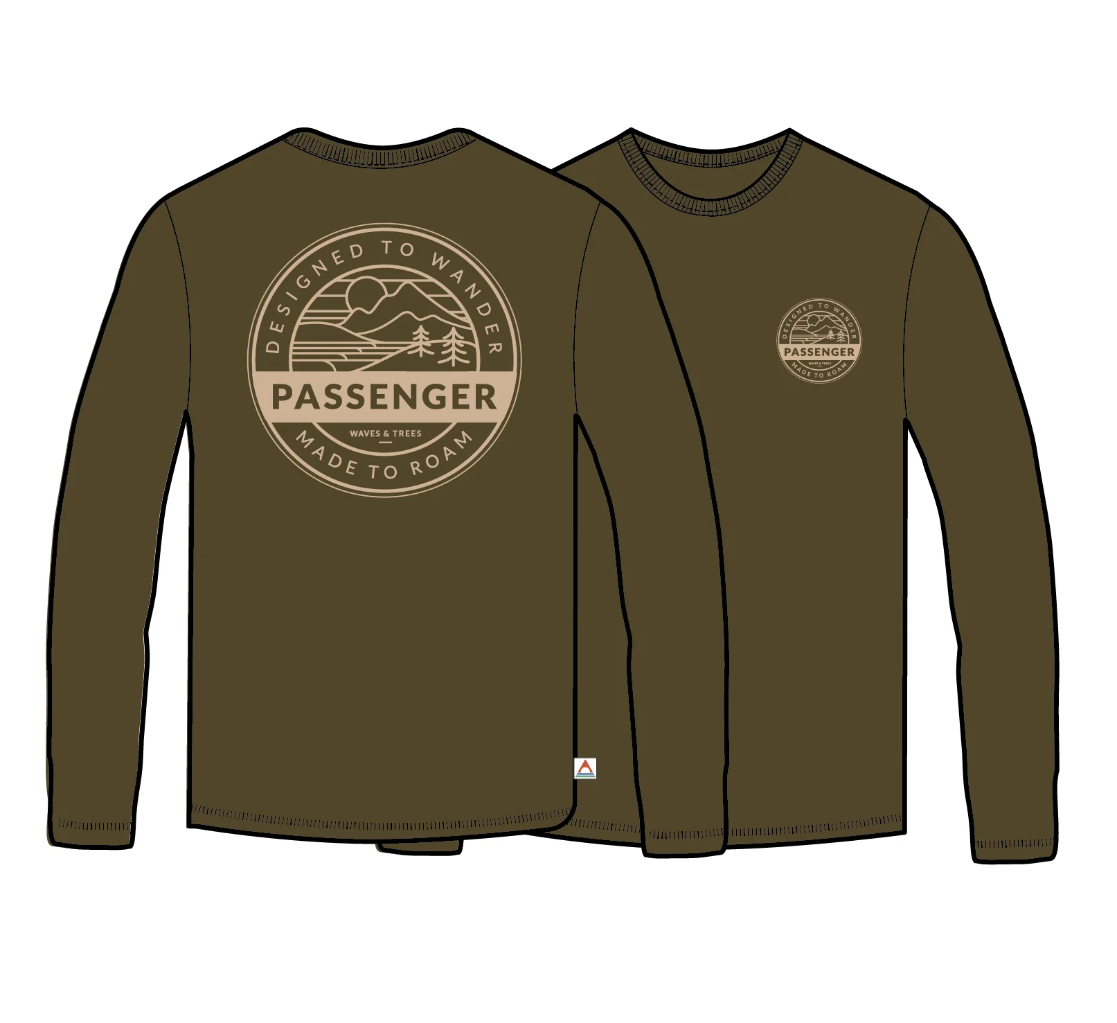 Odyssey LS T-Shirt - Dark Olive - Image 8