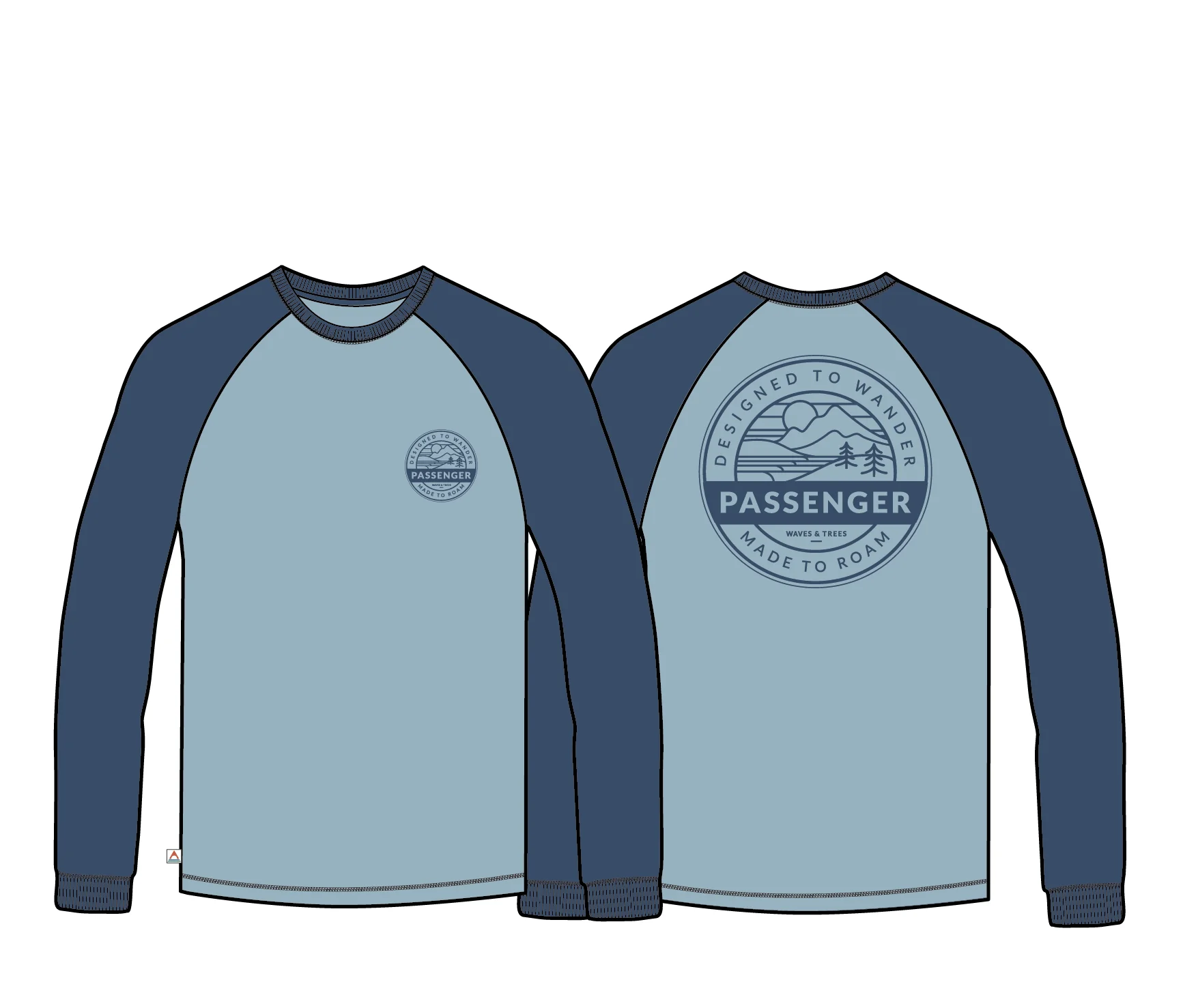 Odyssey Raglan LS T-Shirt - Ice Blue - Image 8