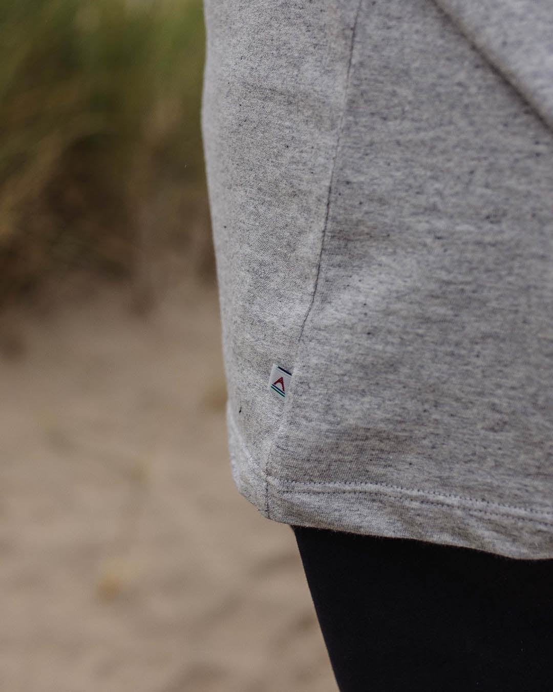 Odyssey Organic Cotton T-Shirt - Grey Marl - Image 5
