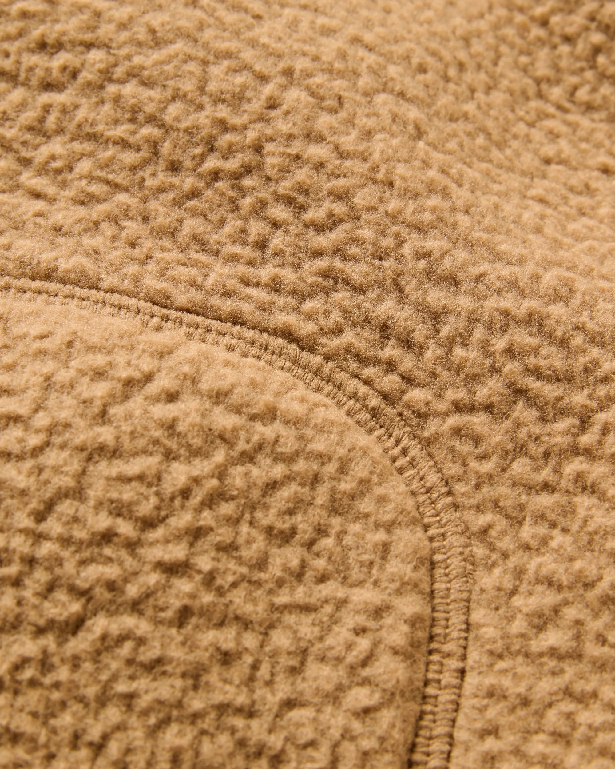 Offgrid Sherpa Crew Fleece - Caramel Brown - Image 7