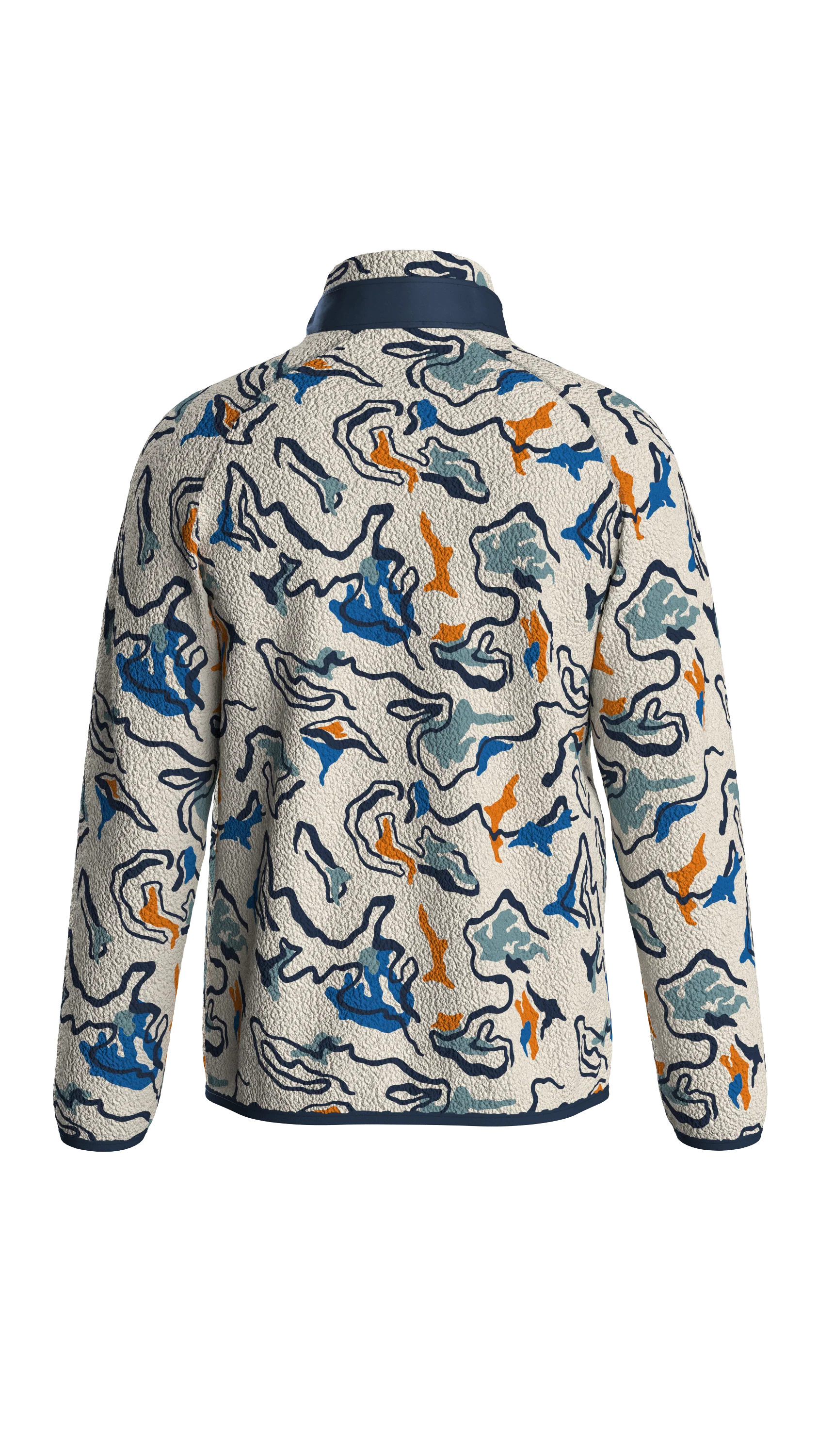 Offroad Sherpa 1/2 Zip Fleece - Abstract Strata Multi - Image 11