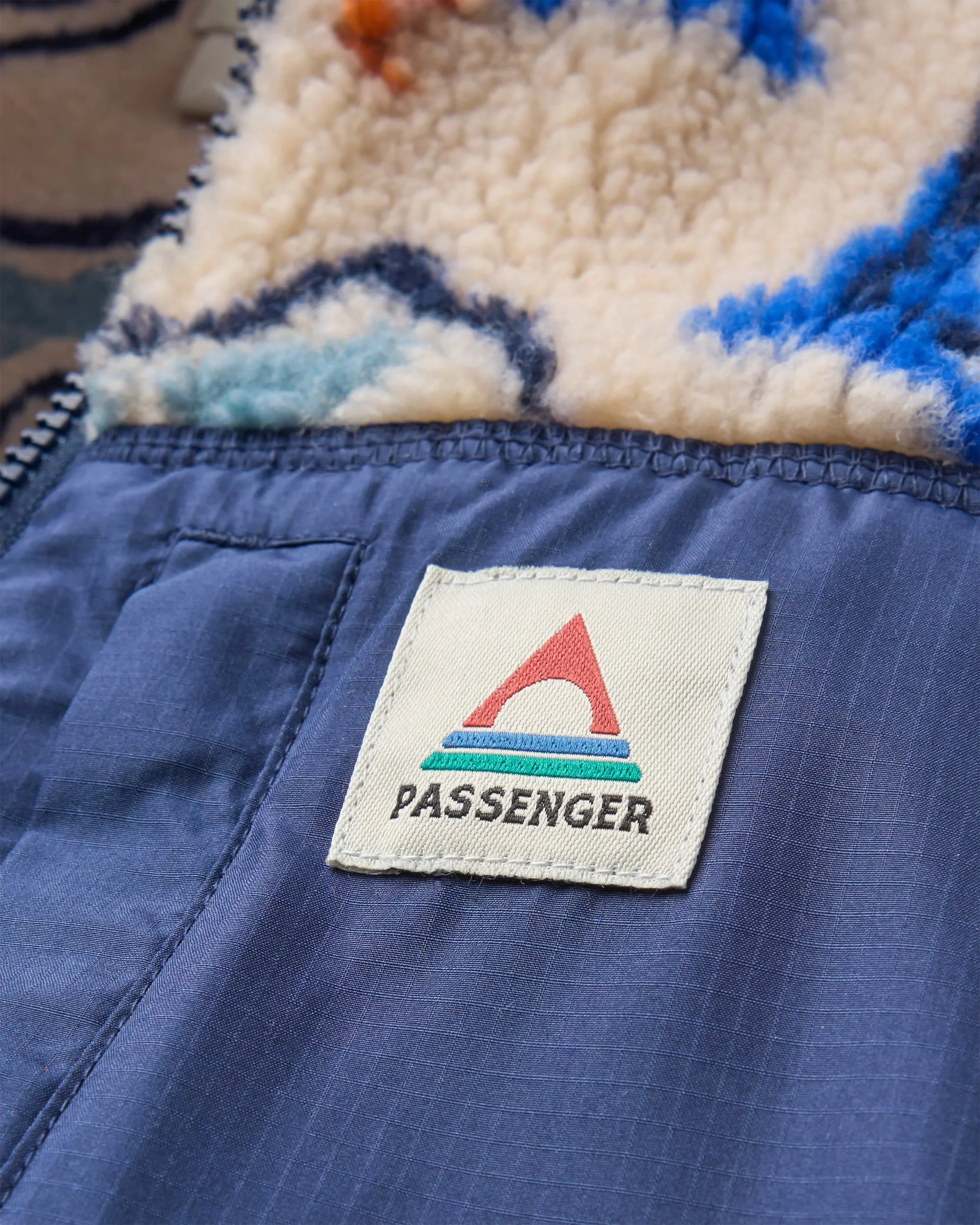 Offroad Sherpa 1/2 Zip Fleece - Abstract Strata Multi - Image 6