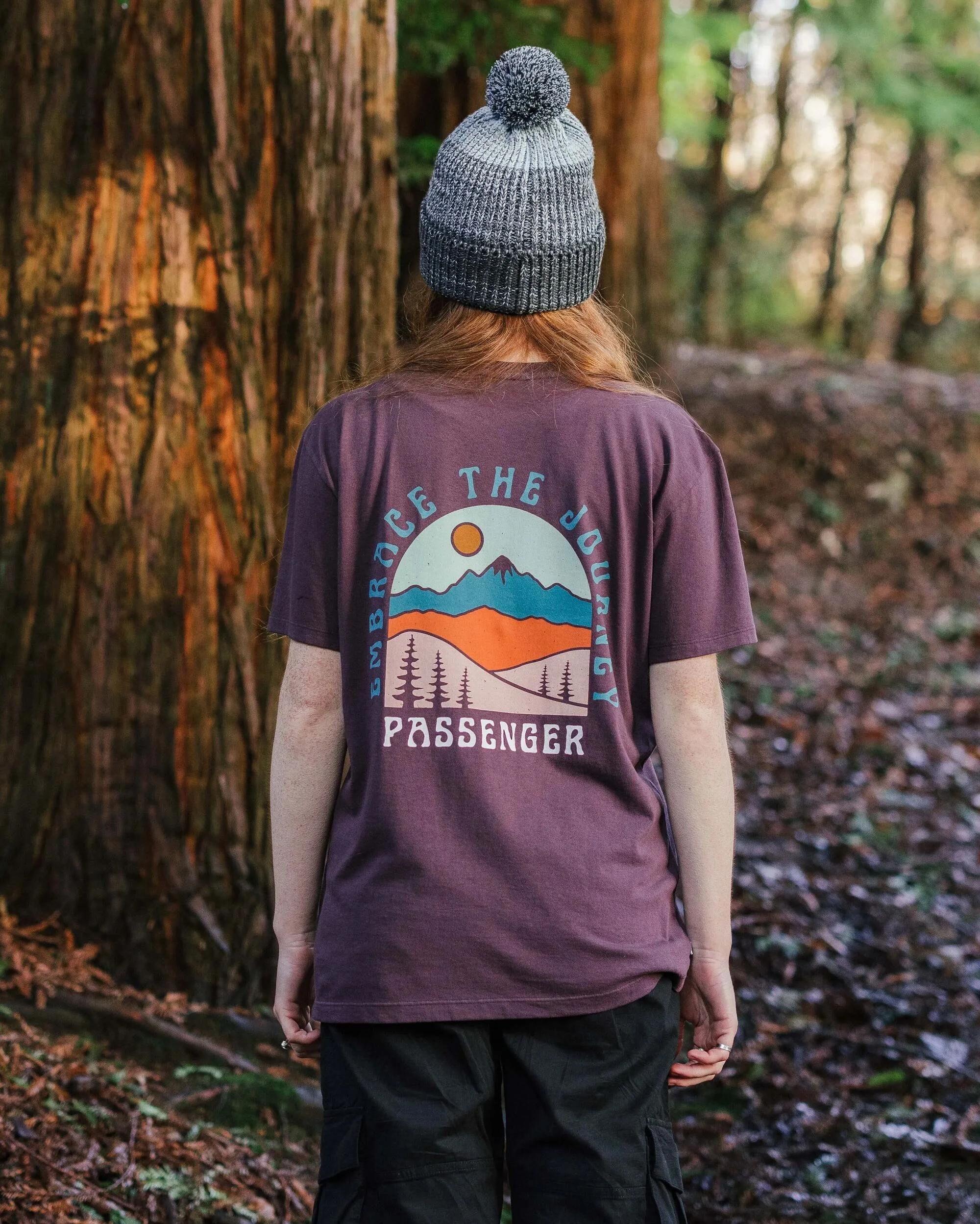 Outlook Oversized T-Shirt - Deep Plum