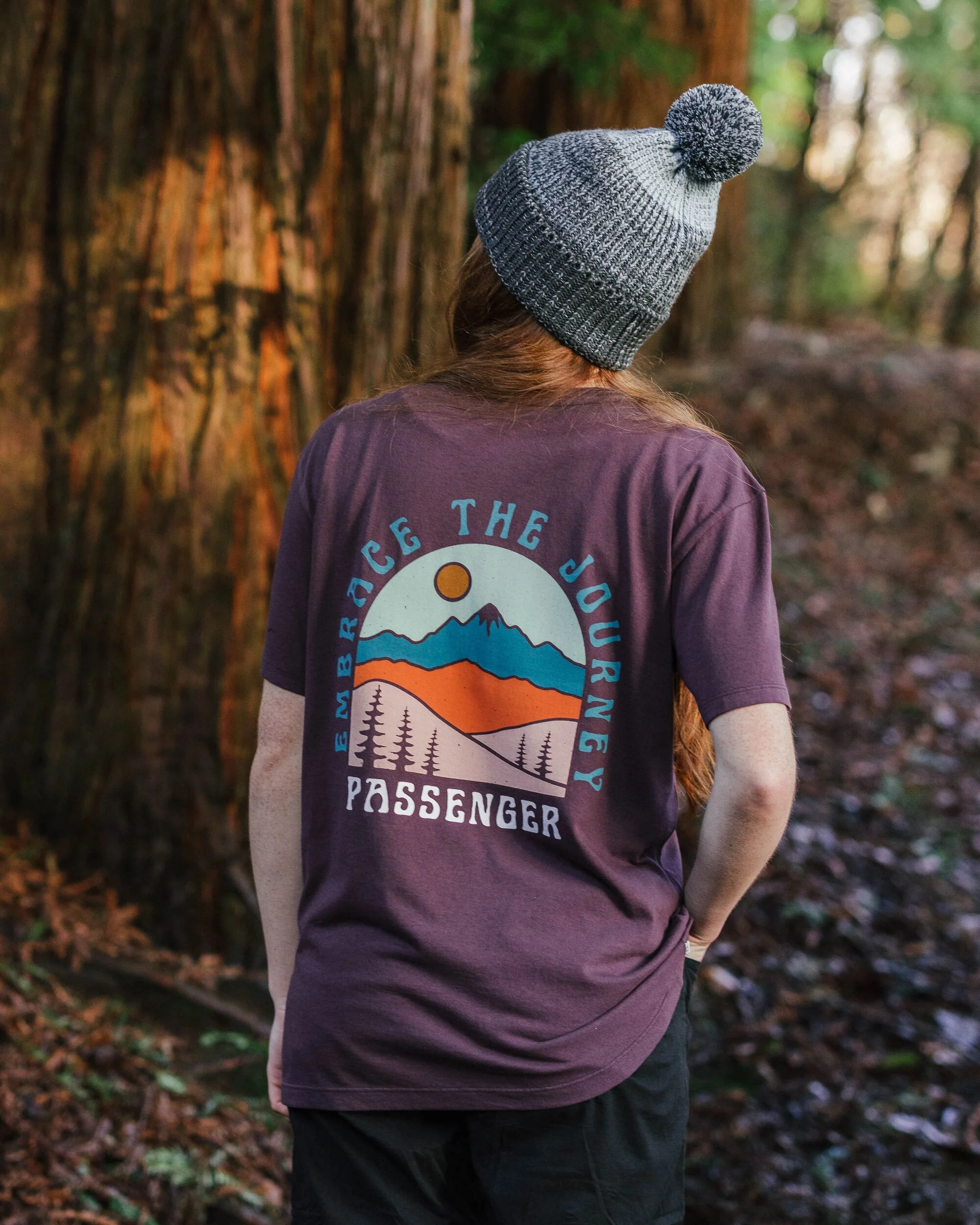 Outlook Oversized T-Shirt - Deep Plum - Image 4