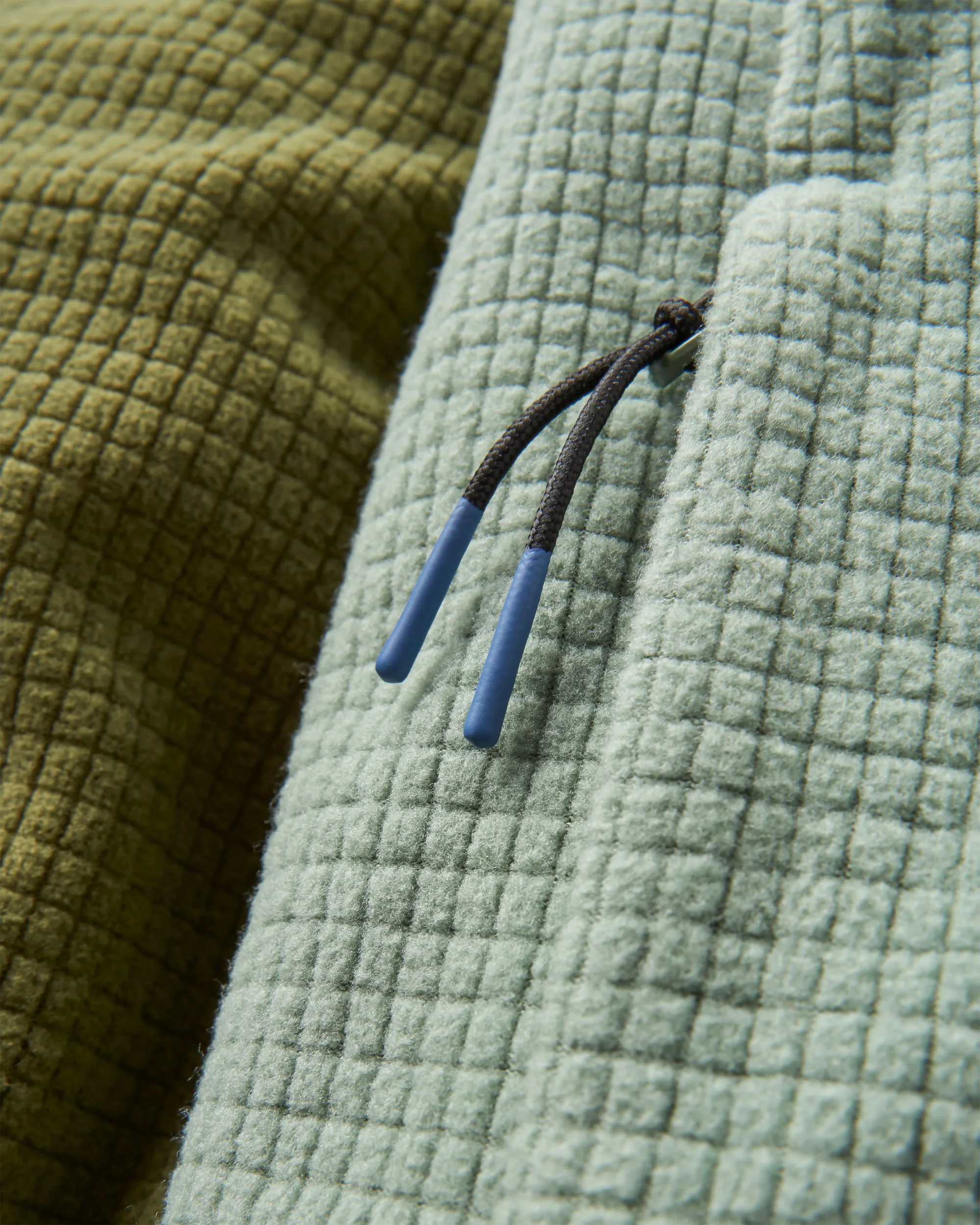 Overlook Grid Polar Fleece - Khaki/Pistachio - Image 2