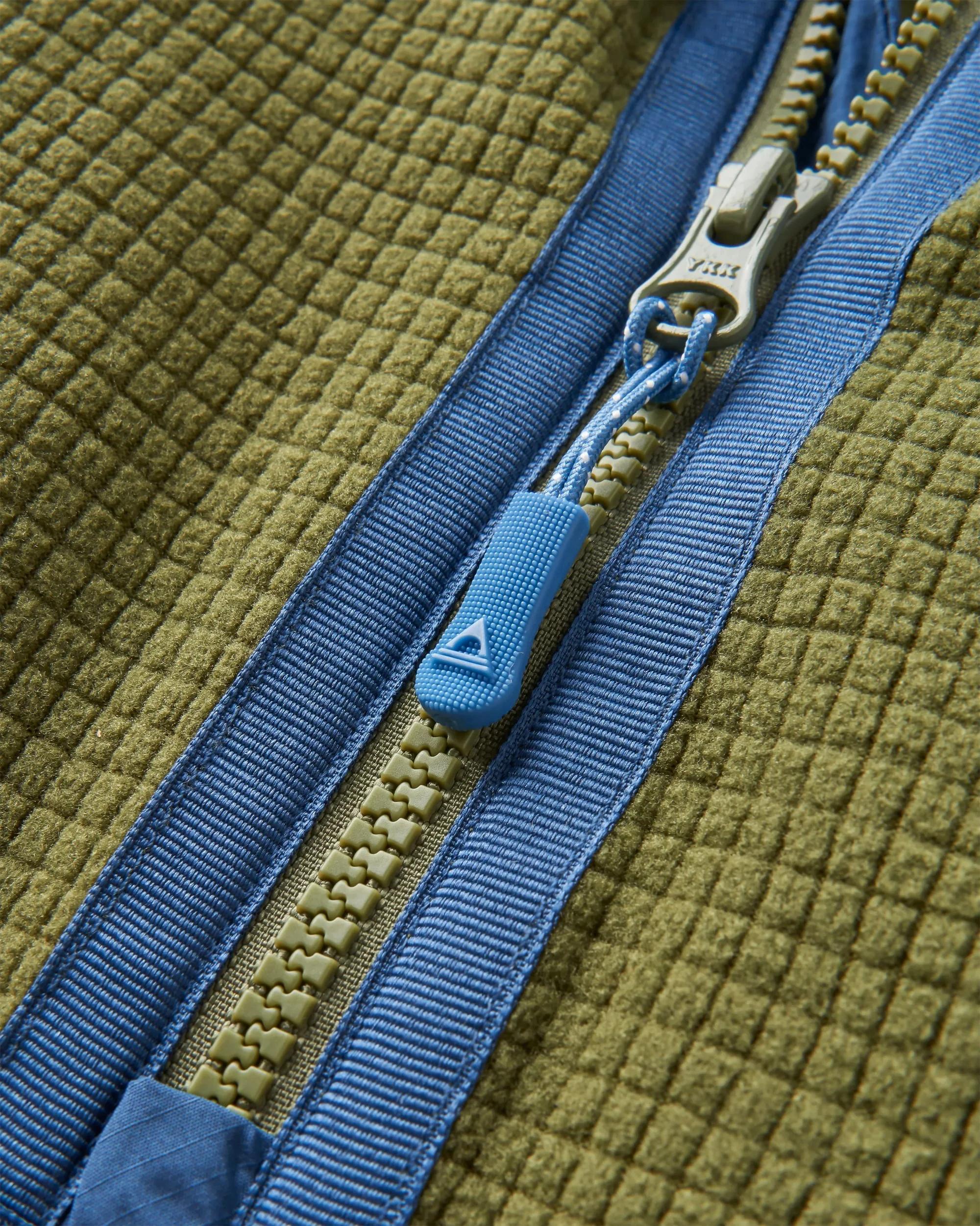 Overlook Grid Polar Fleece - Khaki/Pistachio - Image 3