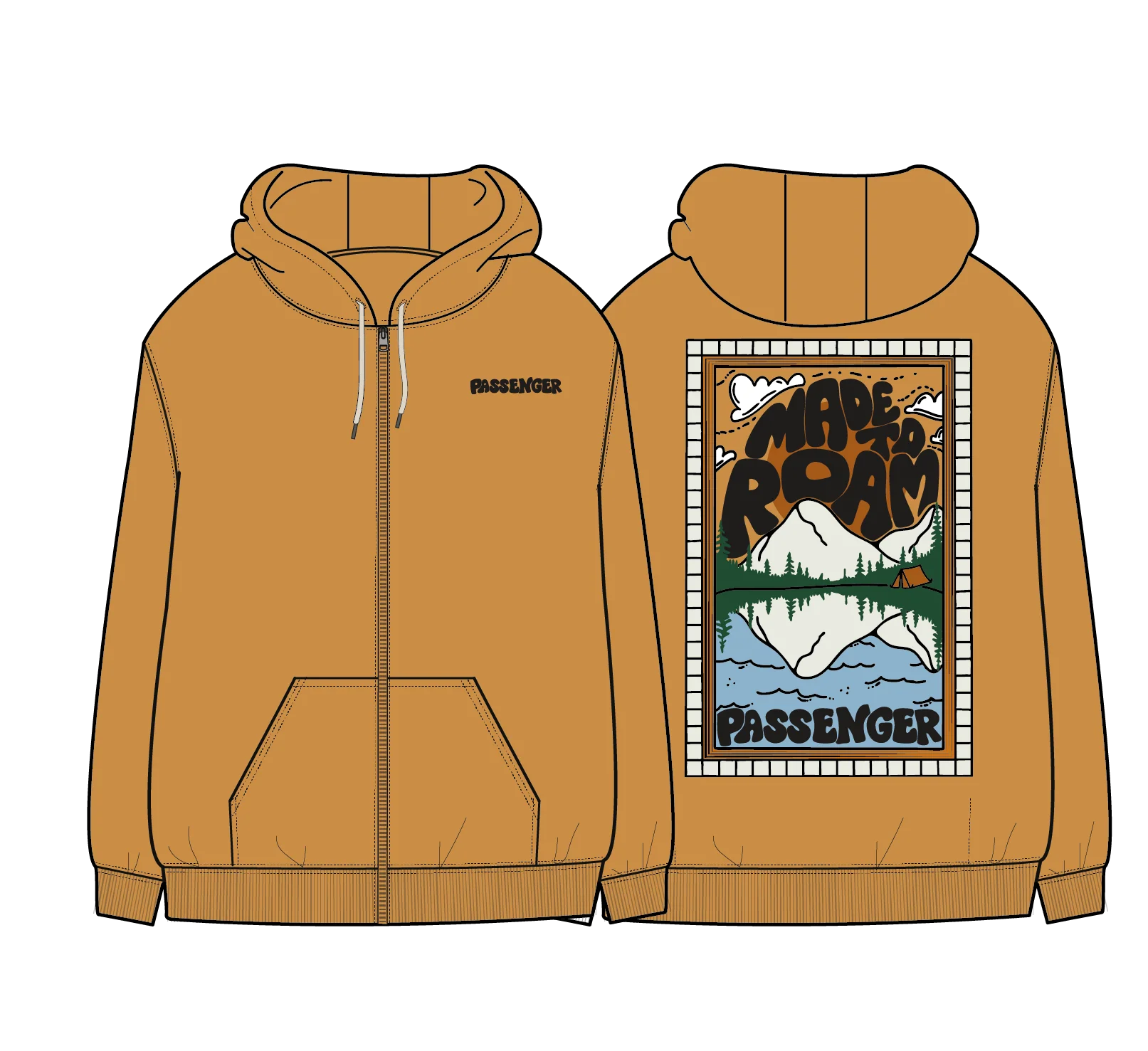 Reflect Full Zip Hoodie - Spruce Yellow - Image 9