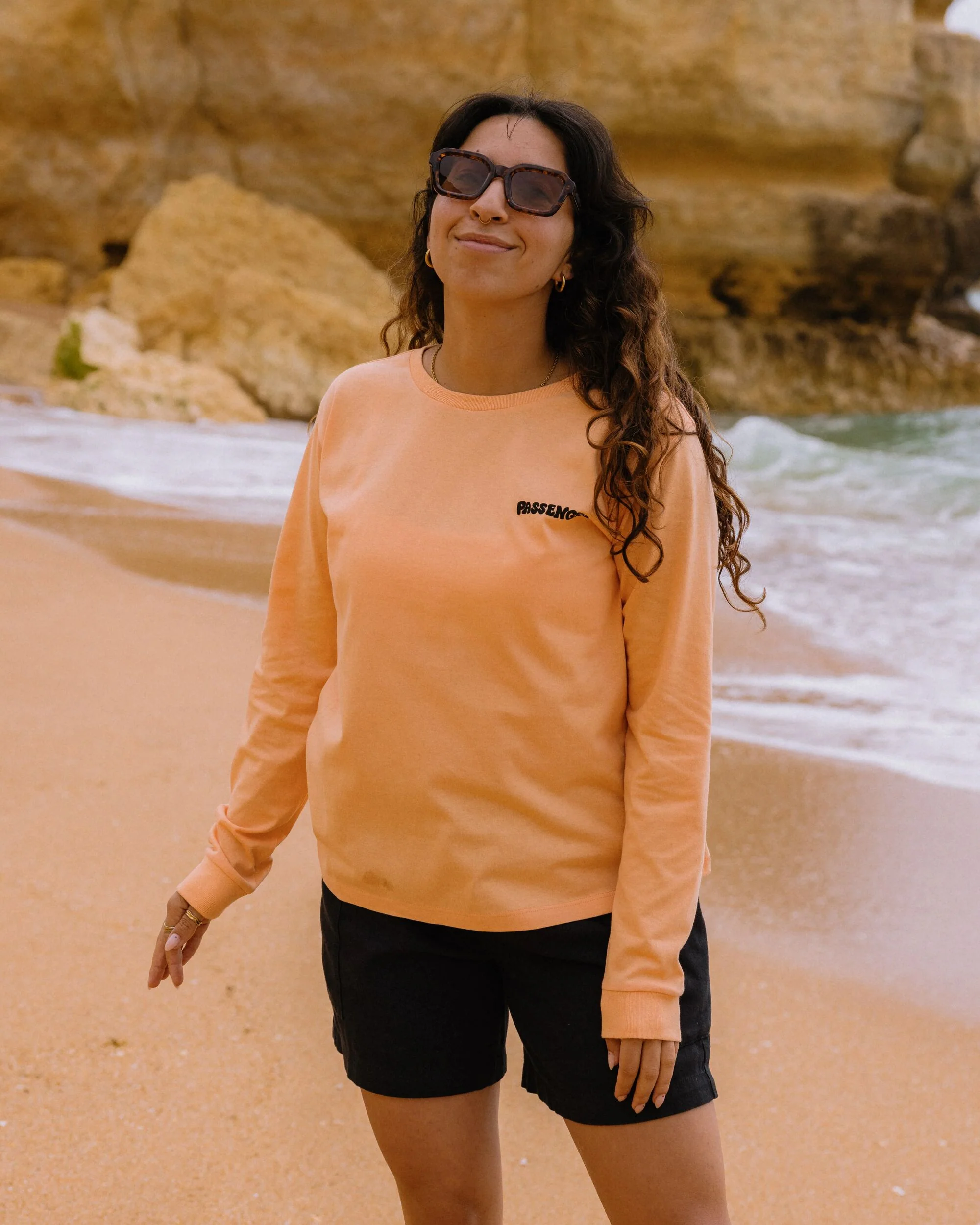 Reflect LS T-Shirt - Orange Peach - Image 4