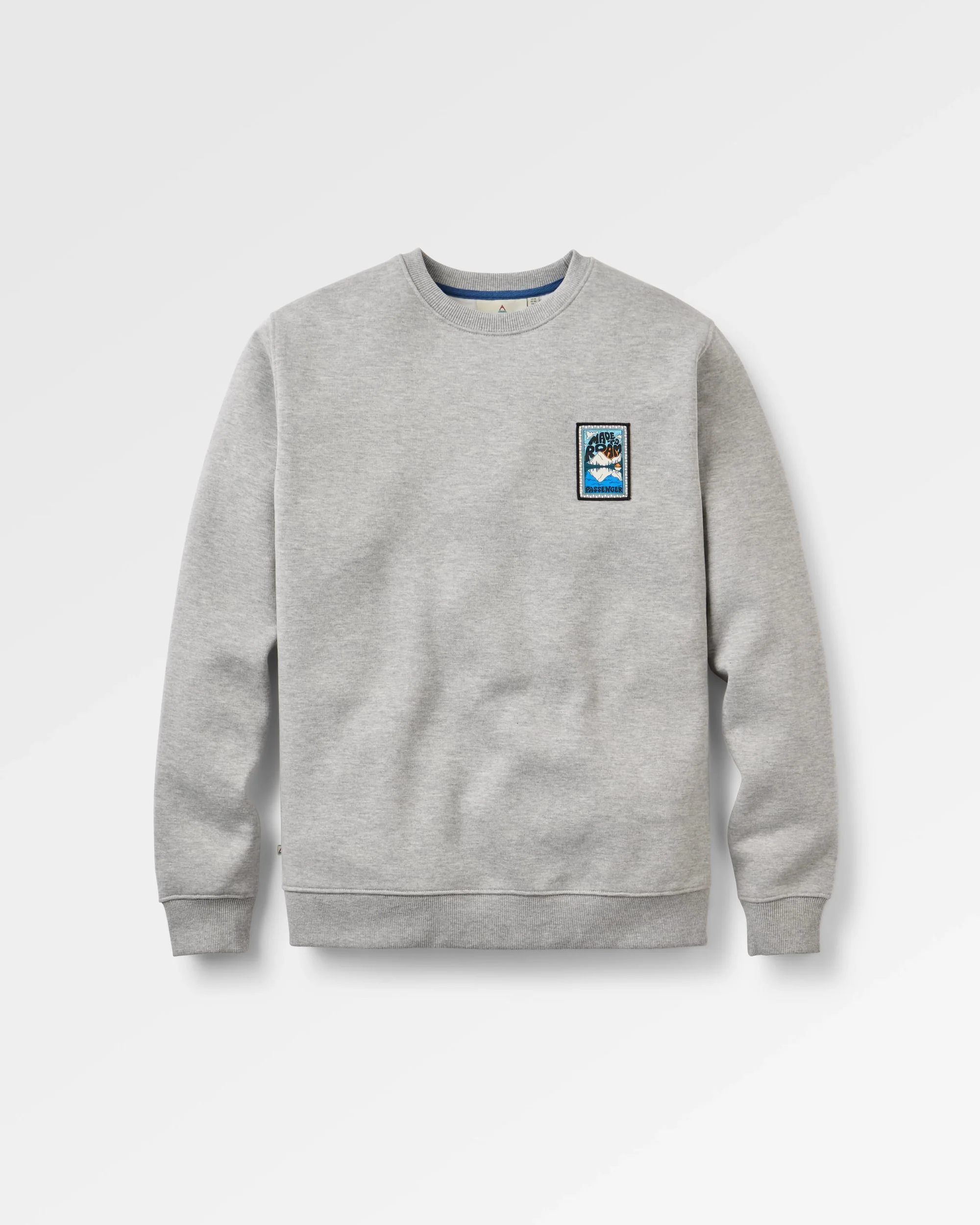 Reflect Patch Sweatshirt - Grey Marl