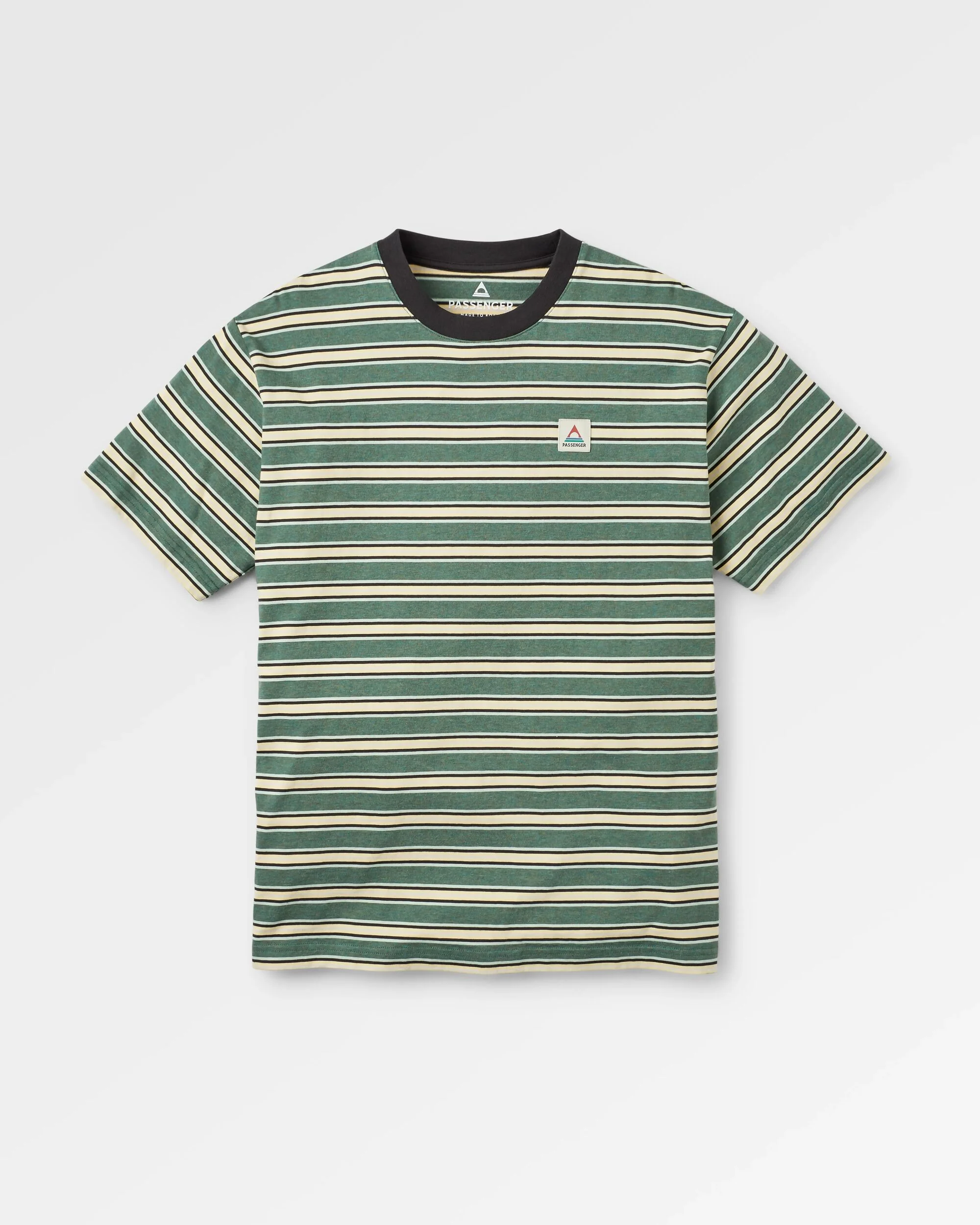 Retro Relaxed Fit T-Shirt - Deep Ocean Multi Stripe - Image 2