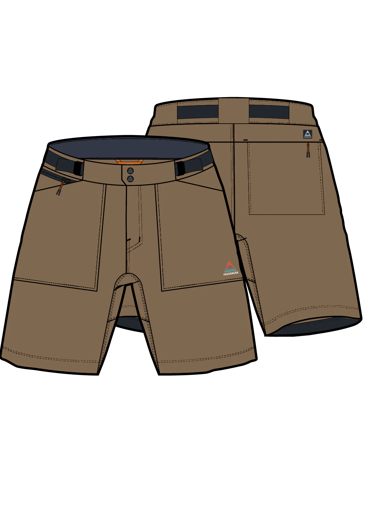 Ridescape Men's Active Short - Caramel Brown - Image 13