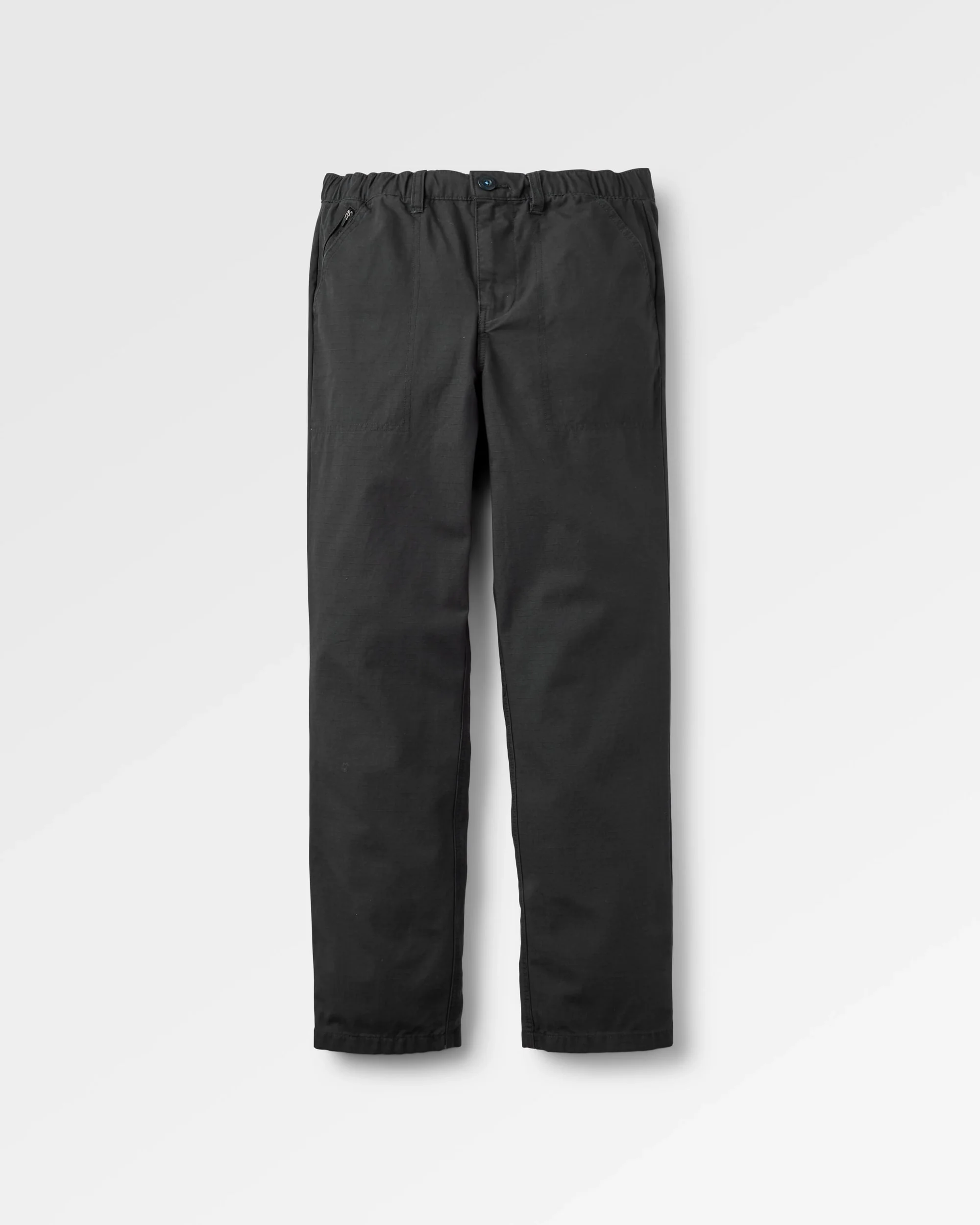 Rif-Raf Organic Cotton Ripstop Trouser - Black - Image 2