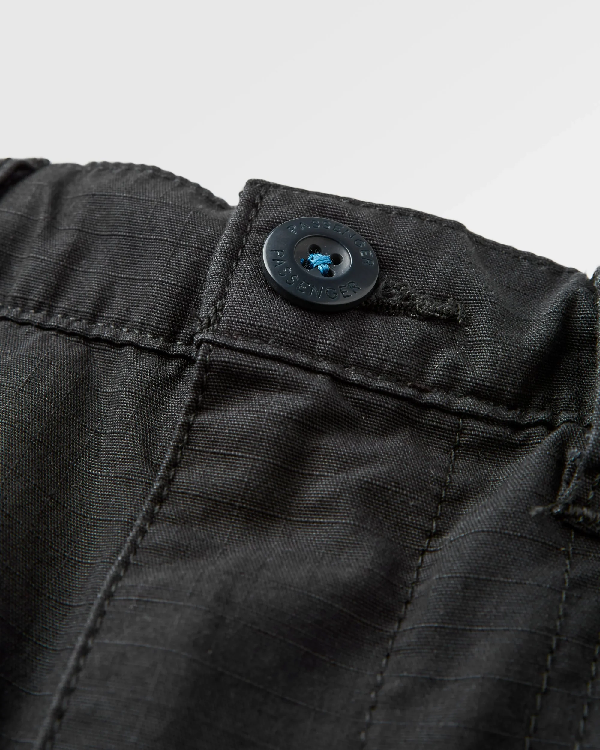 Rif-Raf Organic Cotton Ripstop Trouser - Black - Image 6