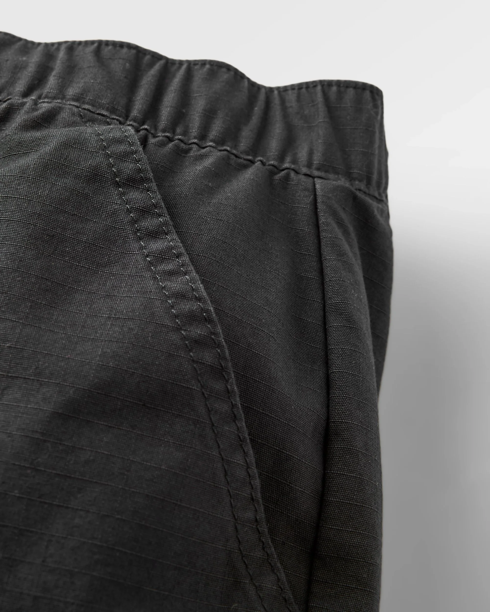 Rif-Raf Organic Cotton Ripstop Trouser - Black - Image 8
