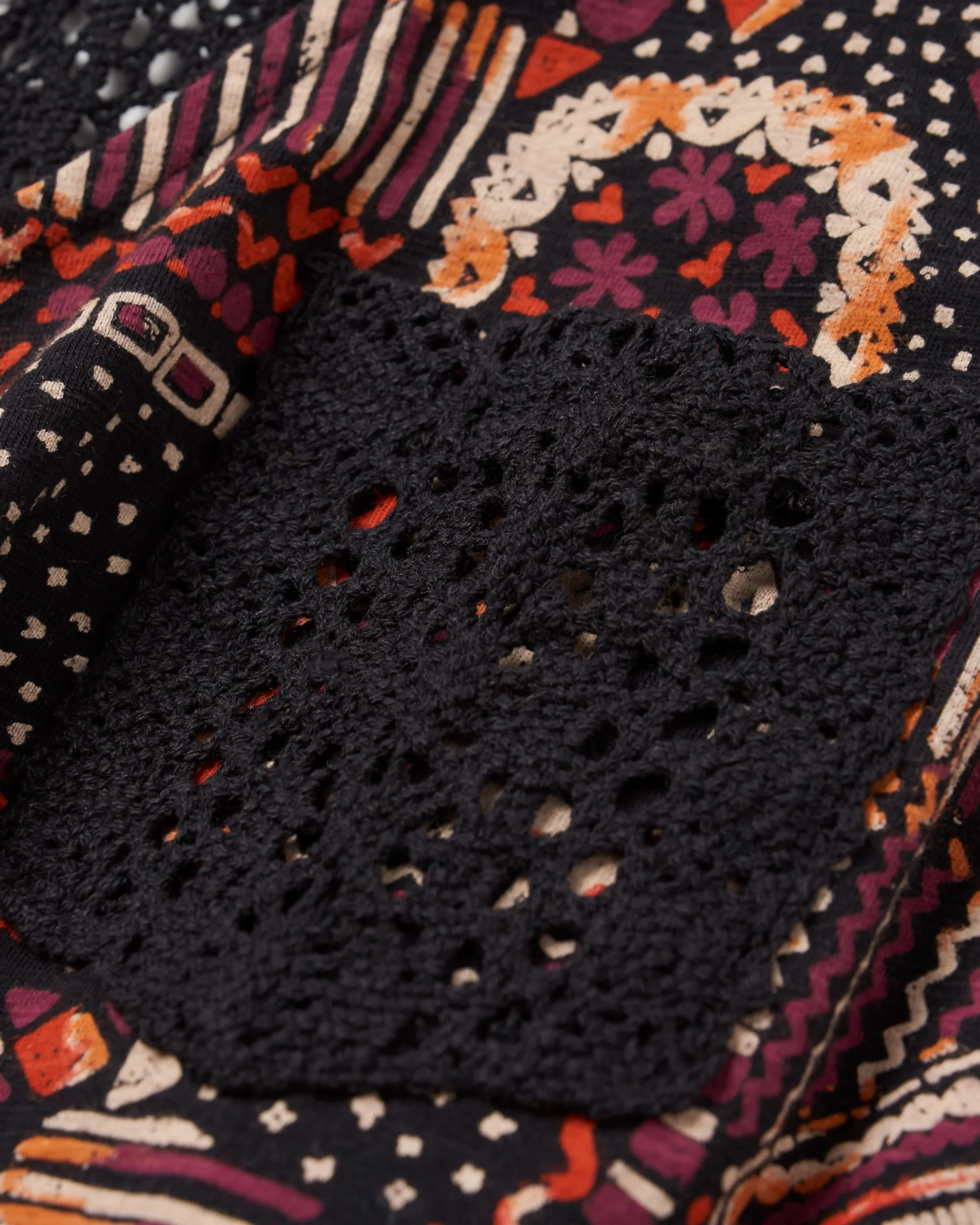 Rivergate Dress - Vintage Patchwork Black/Multi - Image 8