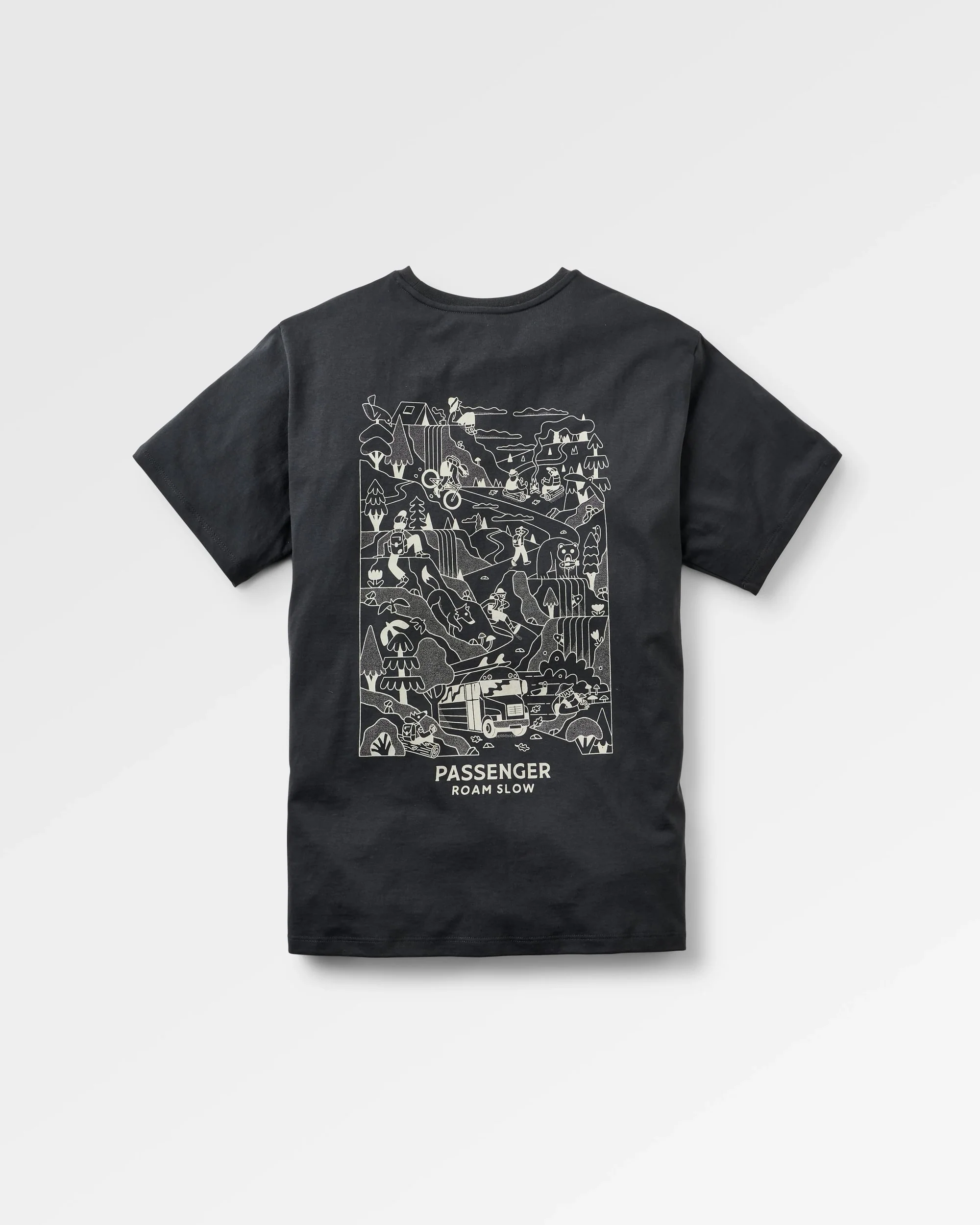 Roam Slow Men's T-Shirt - Black - Image 2