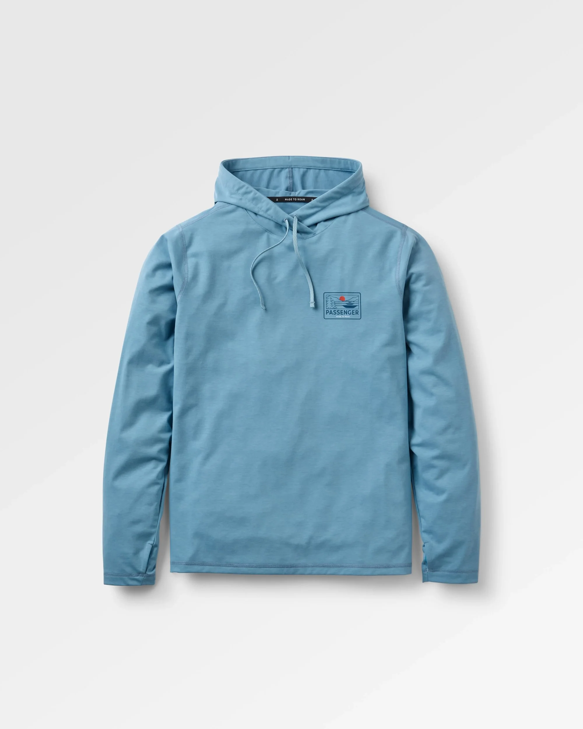 Roamscreen UPF50 Drirelease® Men's Hoodie - Faded Denim - Image 2