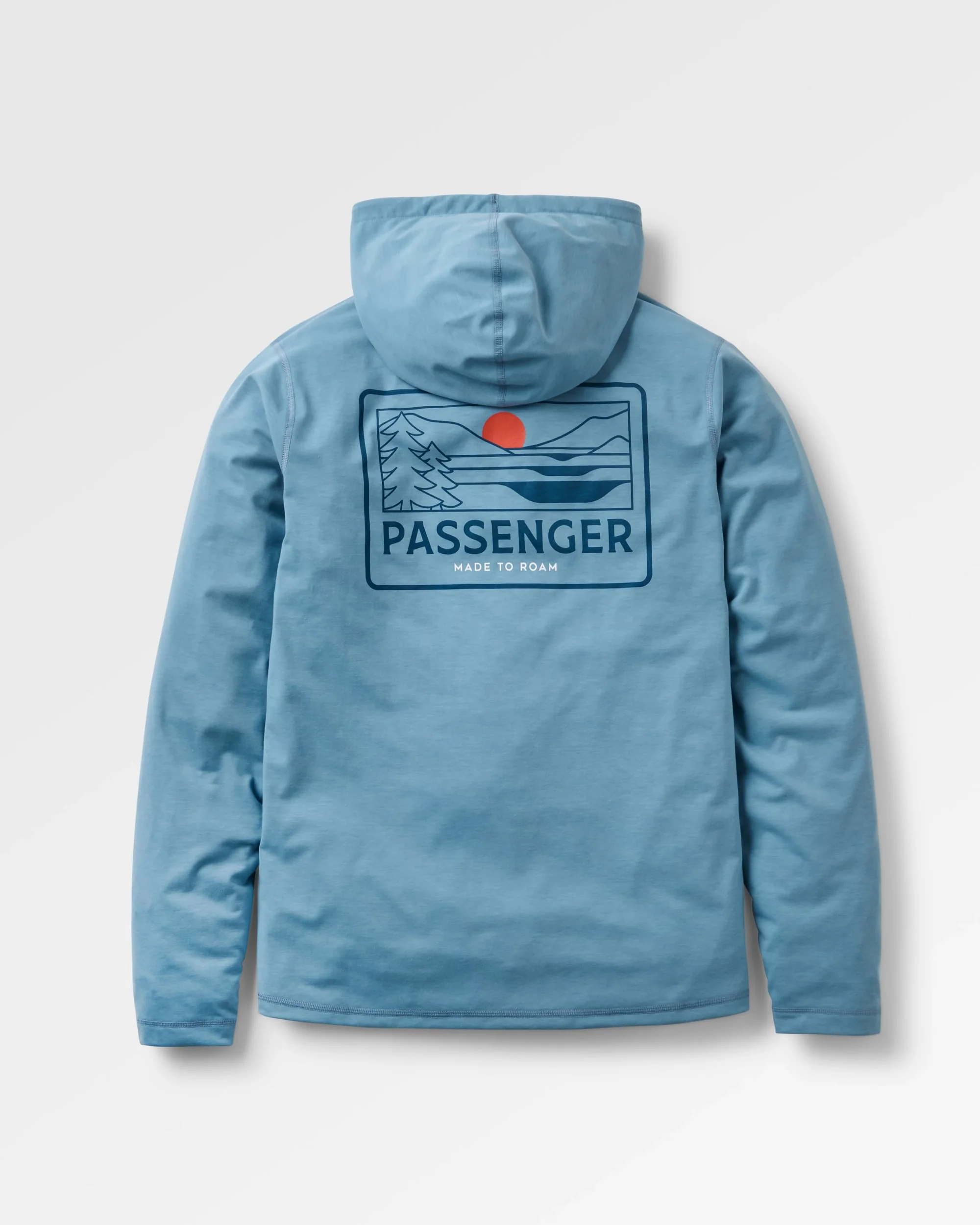 Roamscreen UPF50 Drirelease® Men's Hoodie - Faded Denim - Image 5