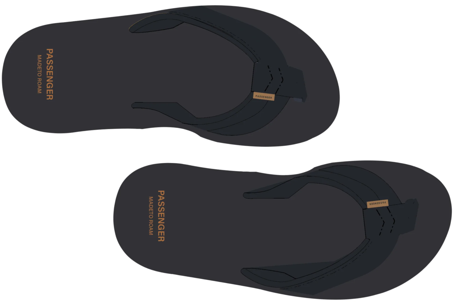 Santos Flip Flop - Black - Image 11