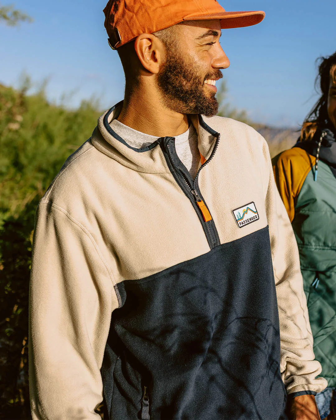 Set Off Polar 1/4 Zip Fleece - Oatmeal - Image 3