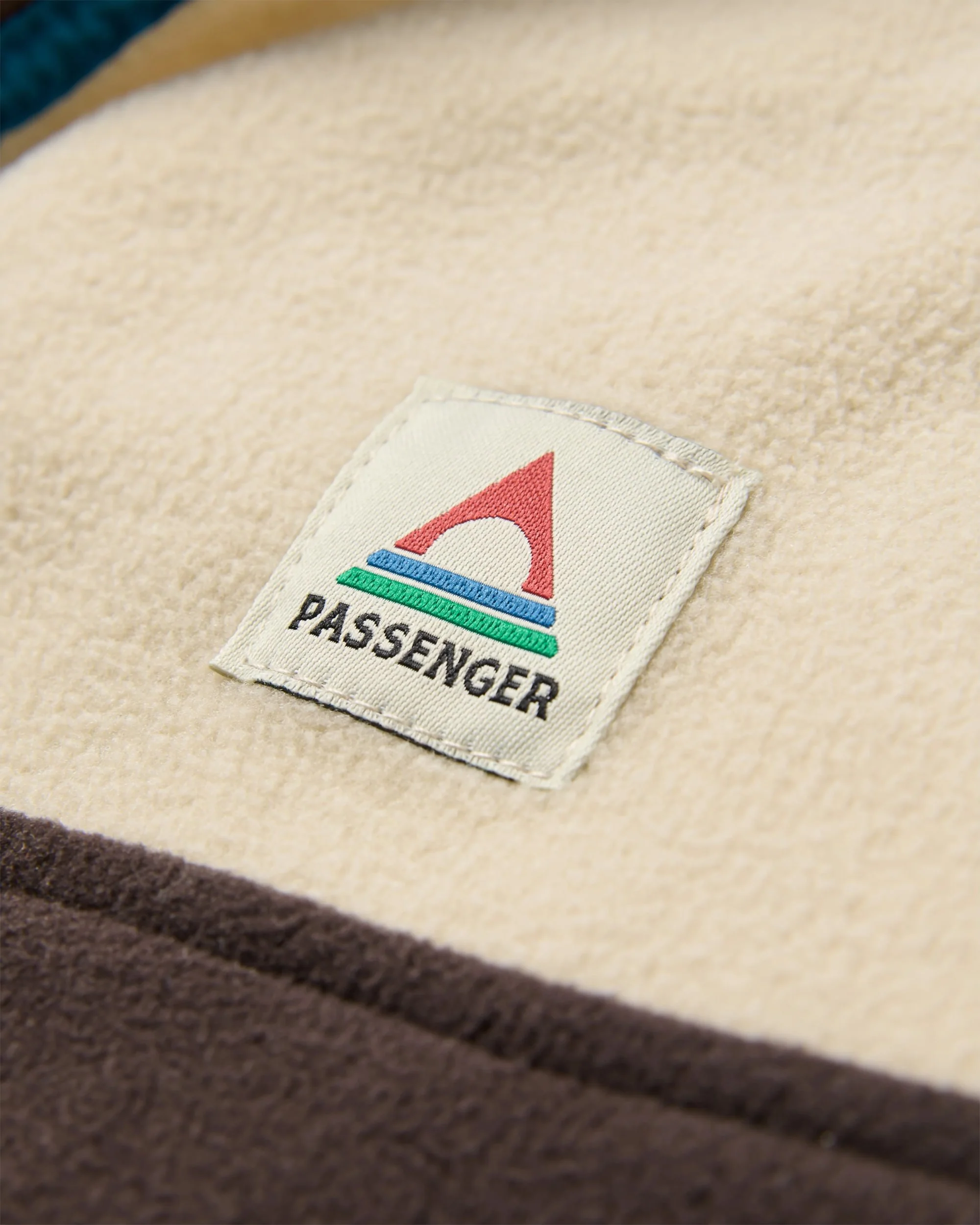 Set Off Polar 1/4 Zip Fleece - Oatmeal/Espresso - Image 2