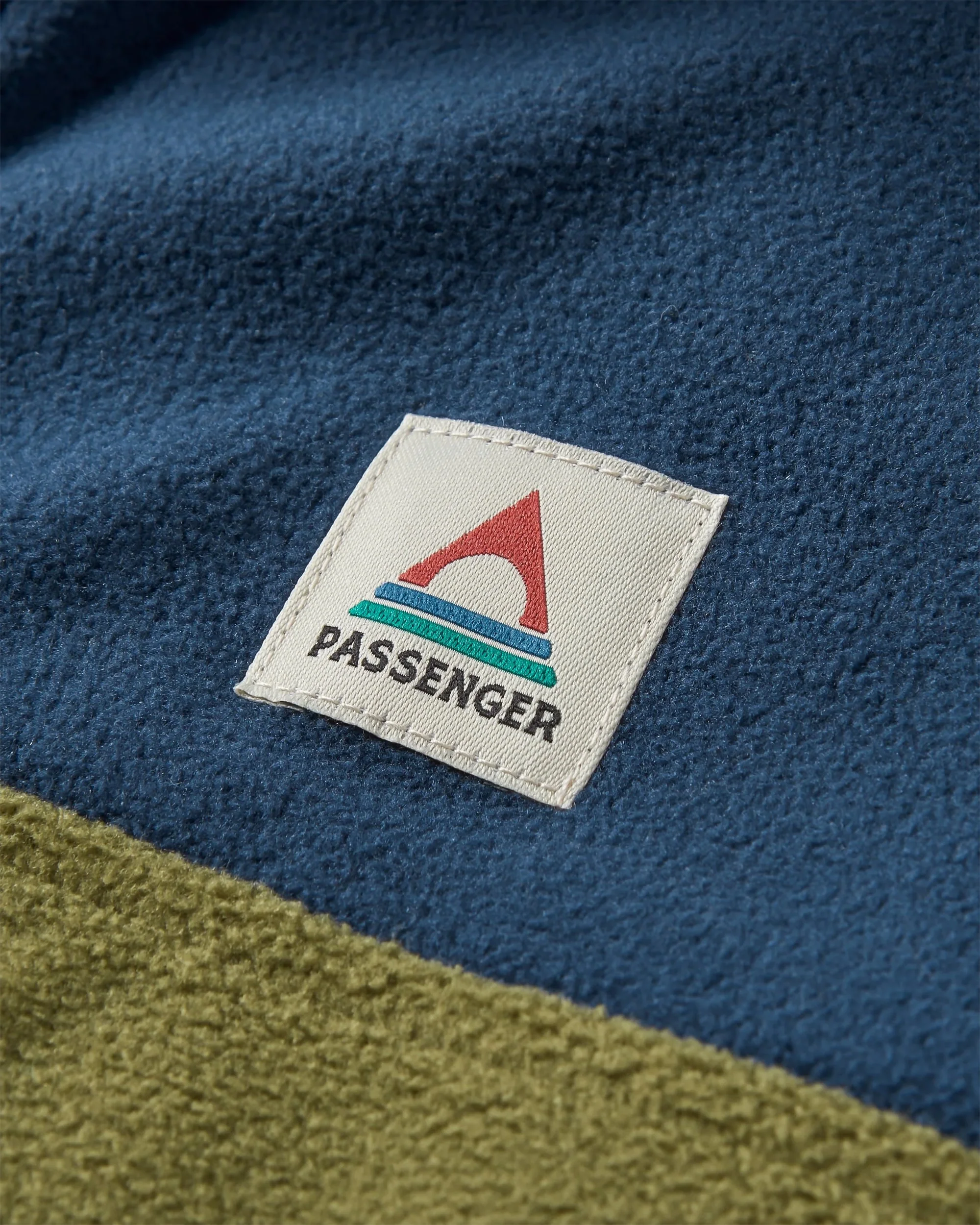 Set Off Polar 1/4 Zip Fleece - Rich Navy/Khaki - Image 4