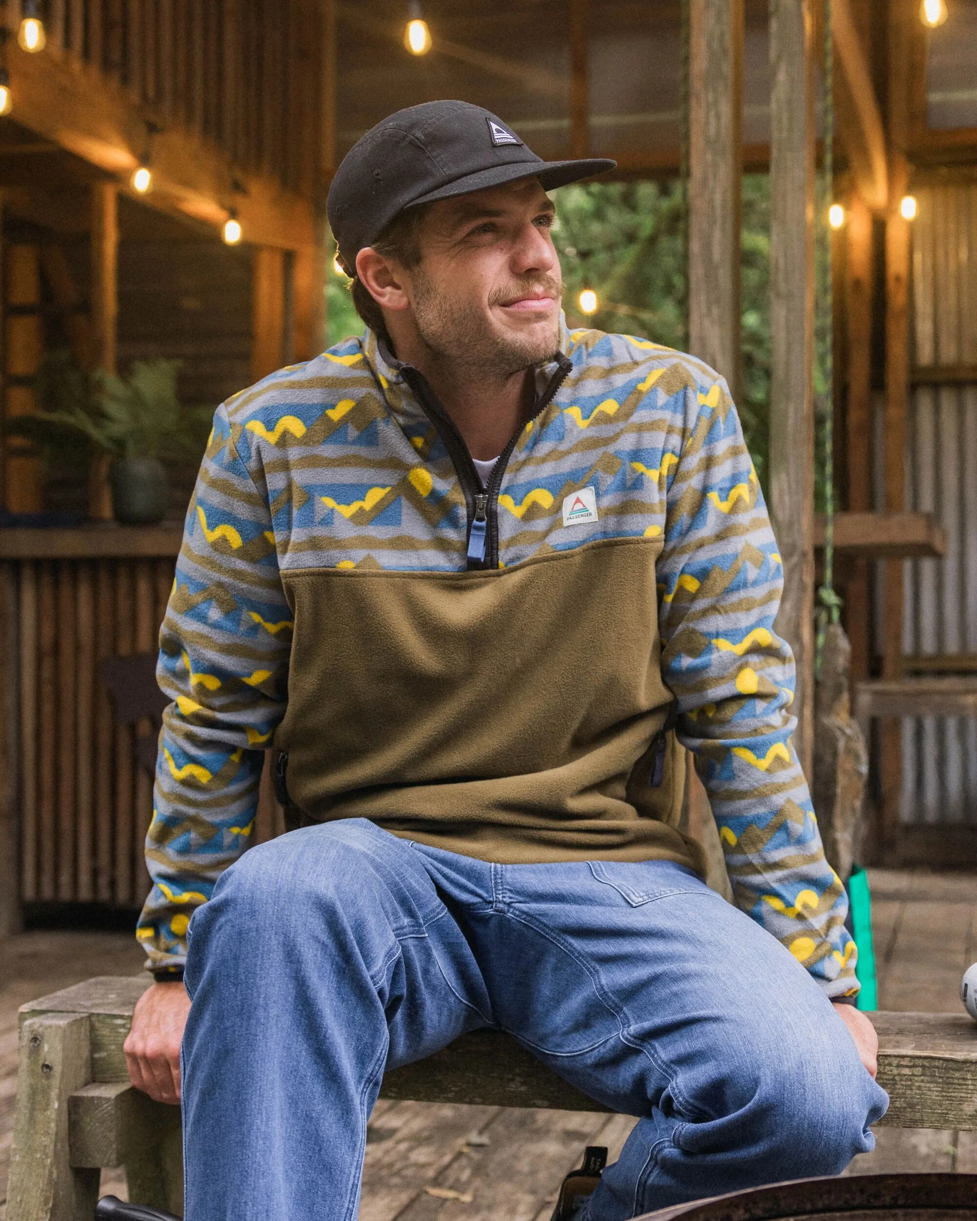 Set Off Polar 1/4 Zip Fleece - Views Dark Olive
