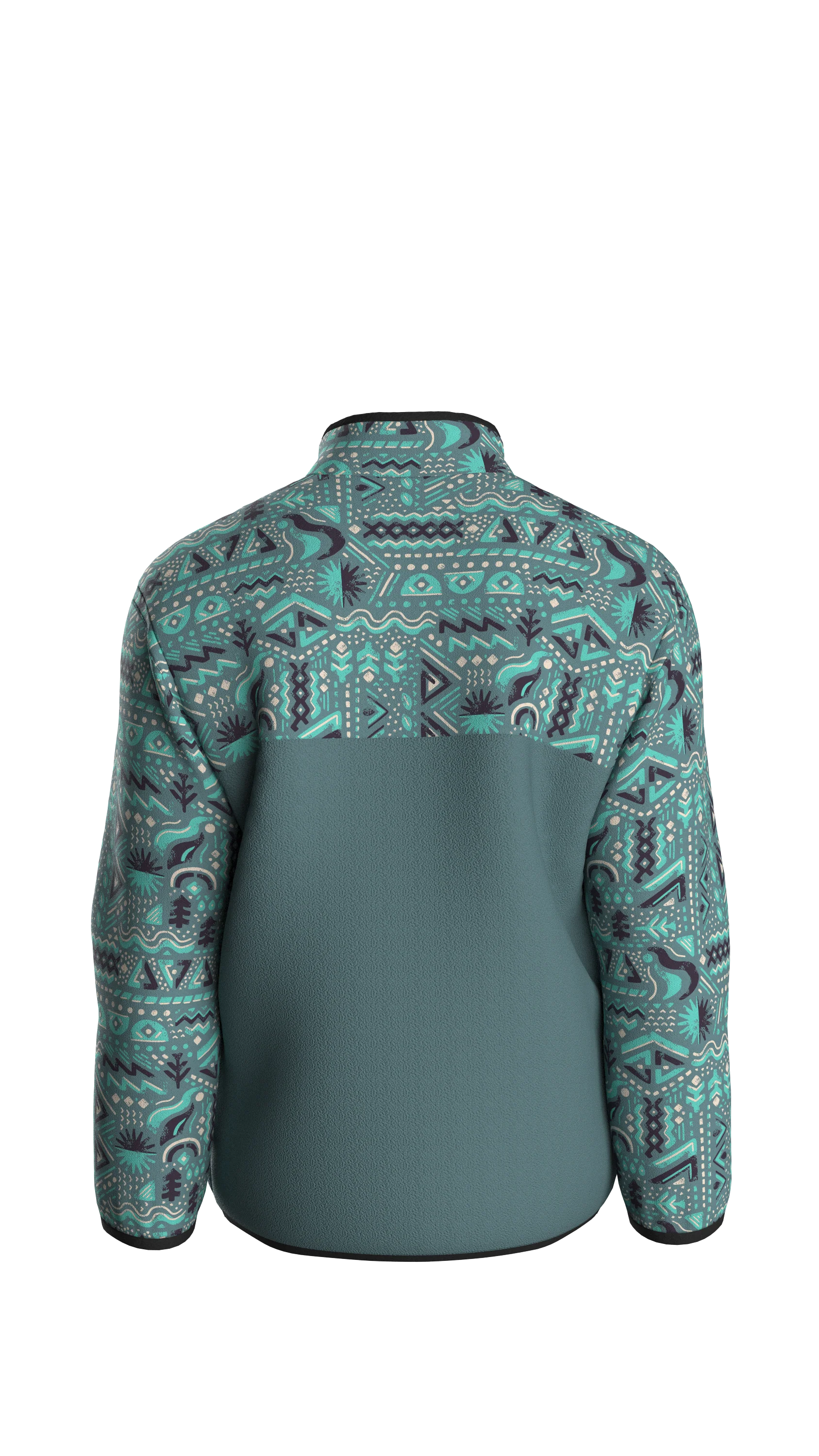 Set Off Polar 1/4 Zip Fleece - Elemental Geo Arctic - Image 12