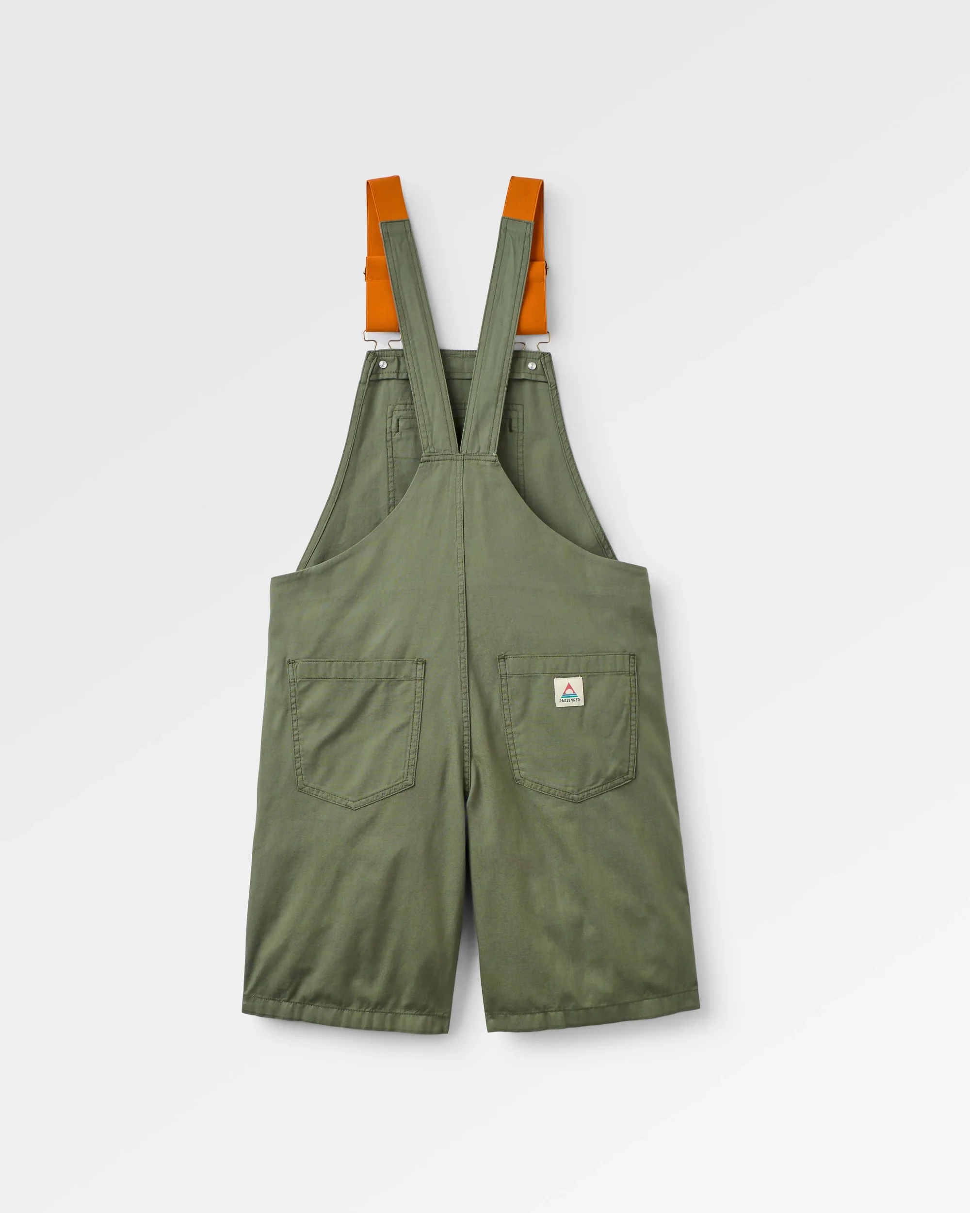 Shuffle Light Cotton Short Dungarees - Wild Green - Image 6