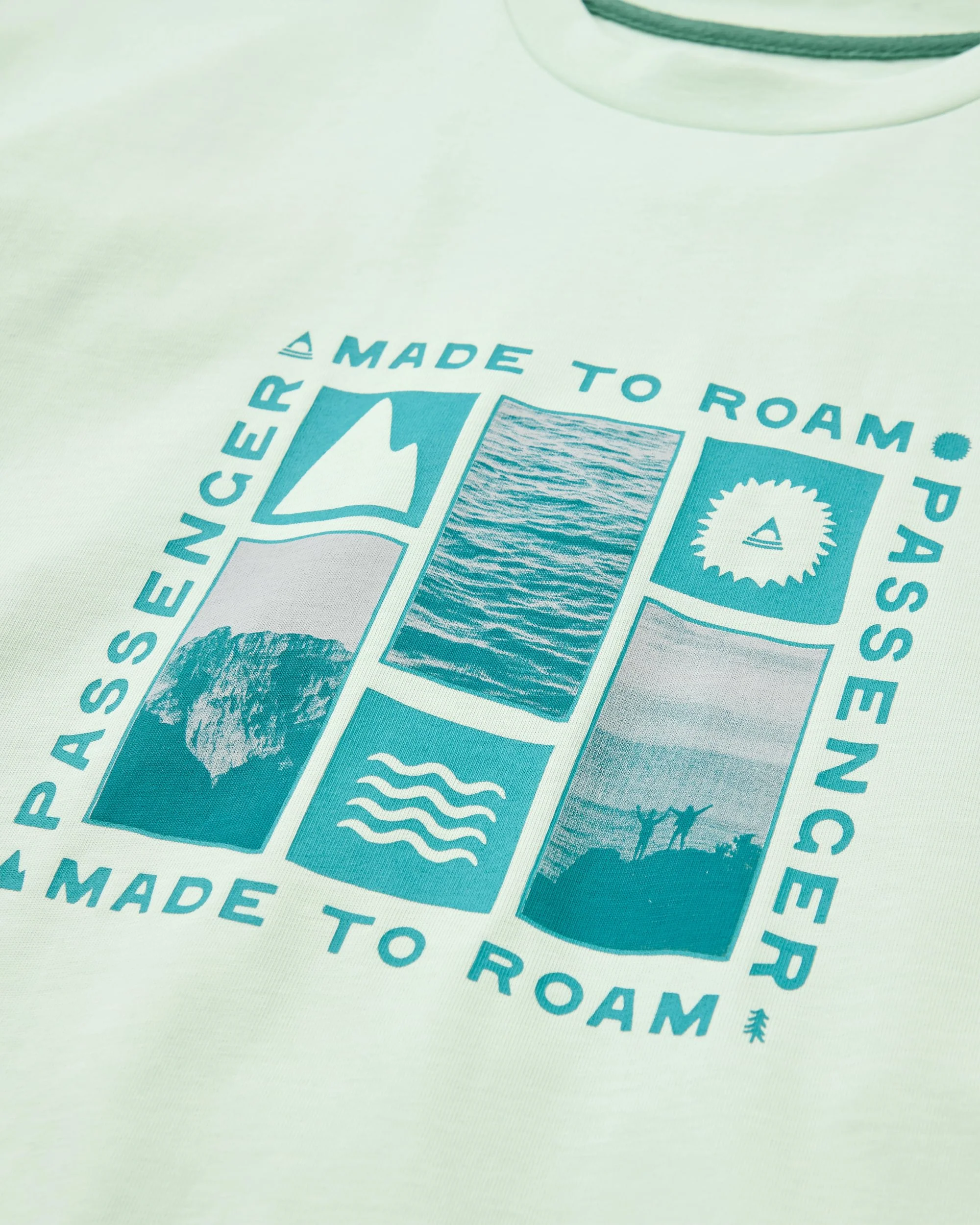 Snapshot Organic Cotton Relaxed Fit T-Shirt - Spearmint - Image 2