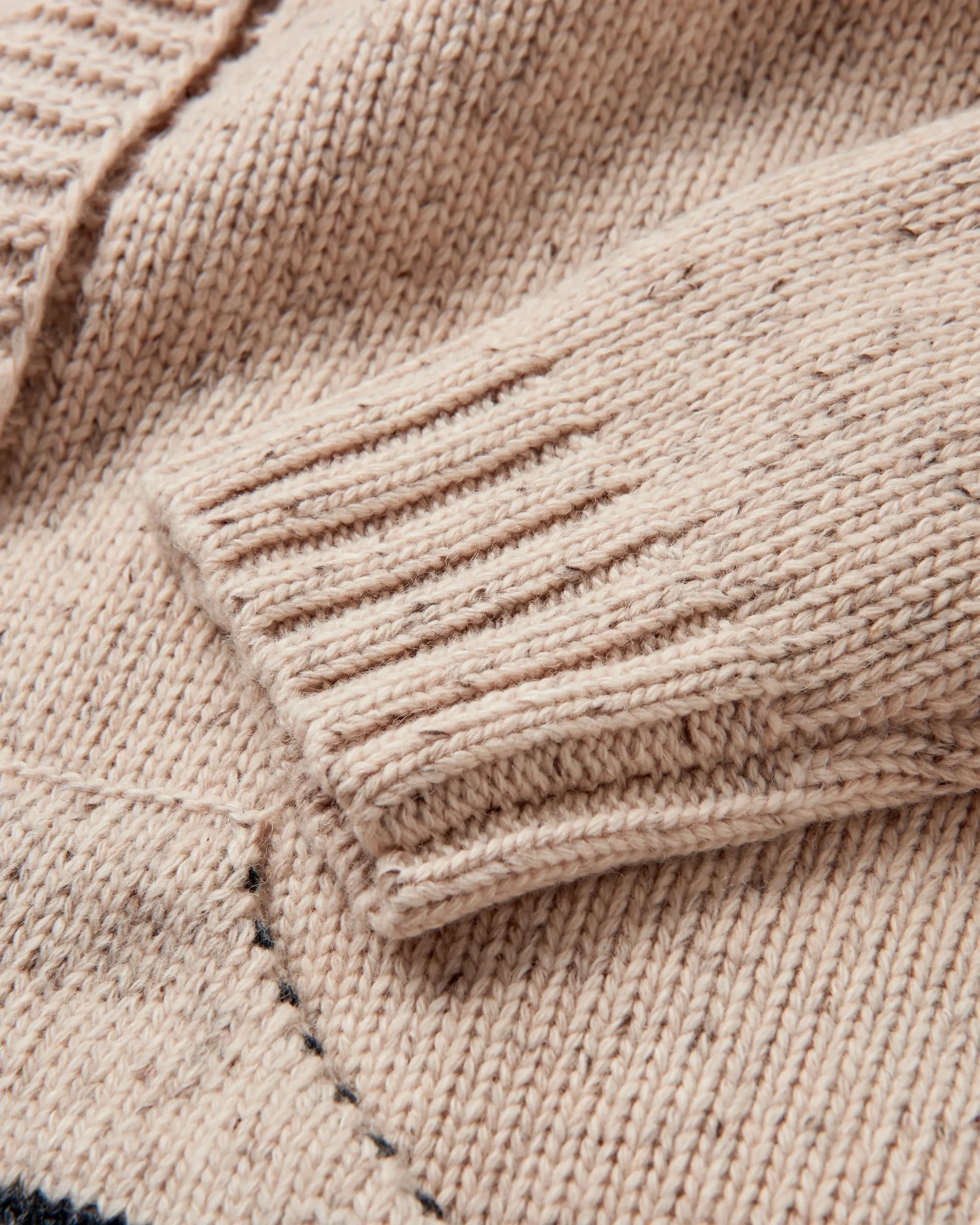 Snoozle Knitted Hooded Cardigan - Oatmeal - Image 5